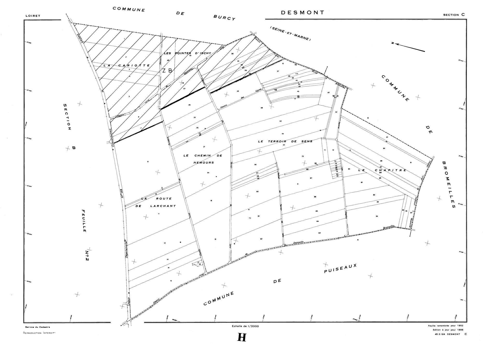 Desmonts - Sections