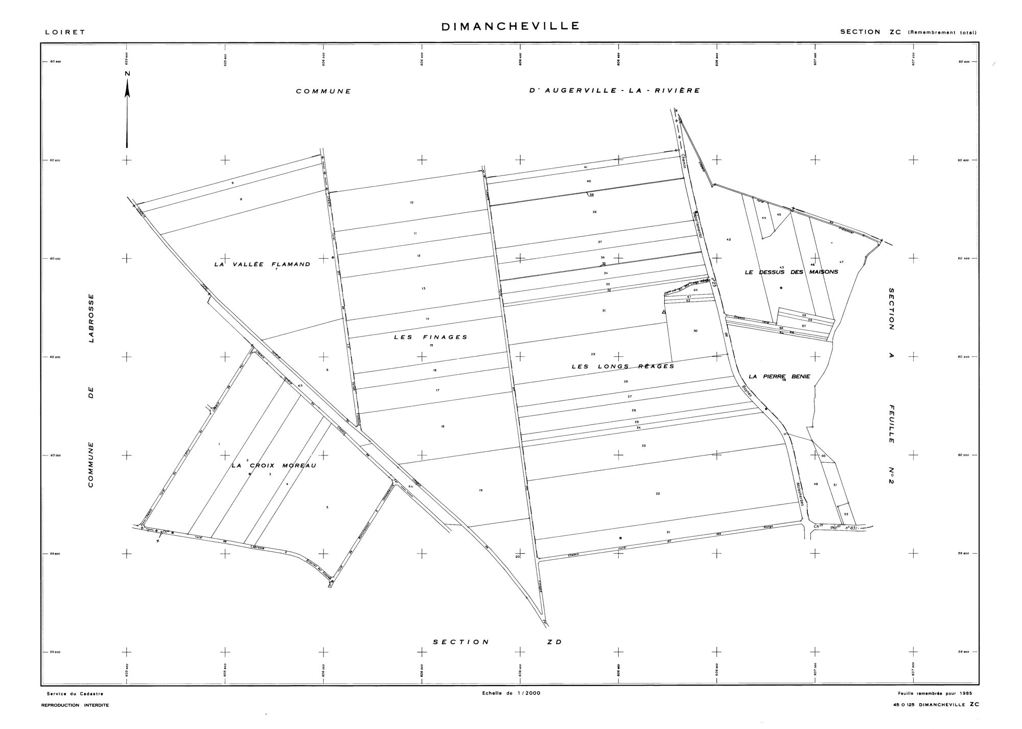 Dimancheville - Sections