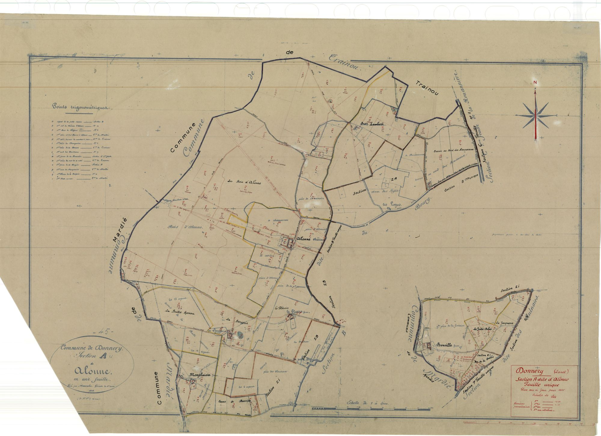 Donnery - Sections