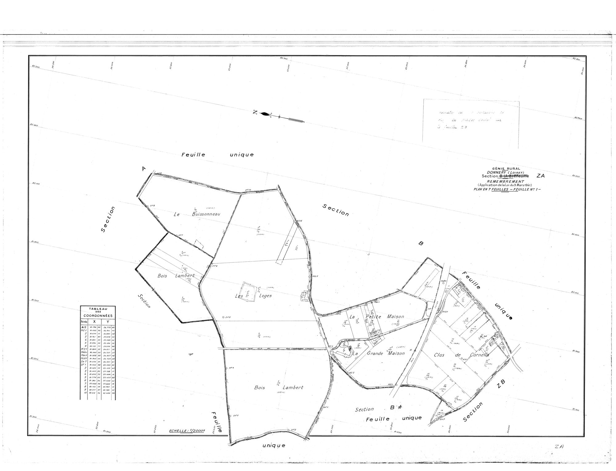 Donnery - Sections
