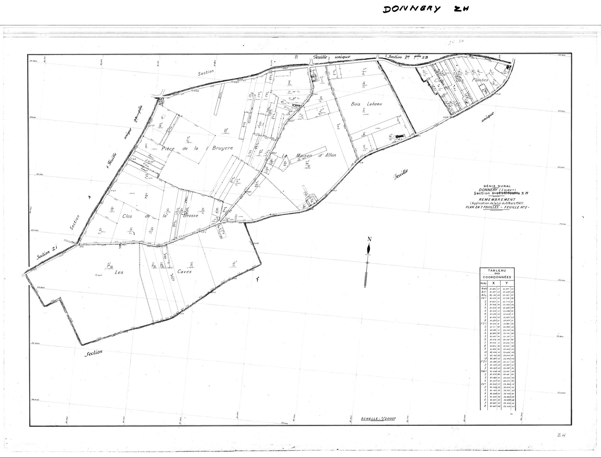 Donnery - Sections