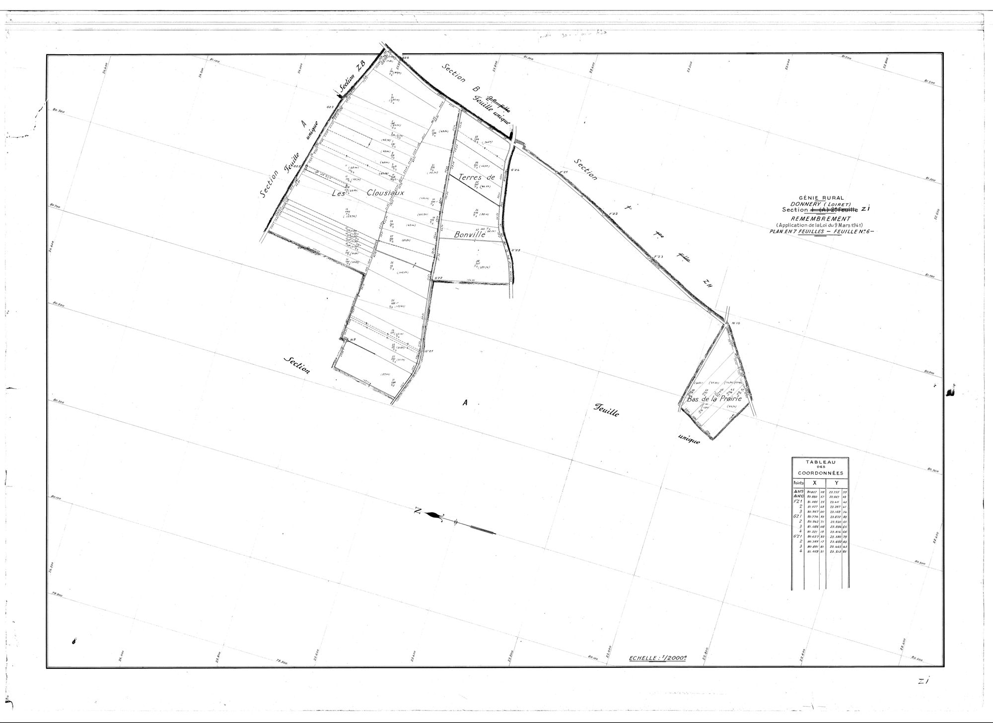Donnery - Sections