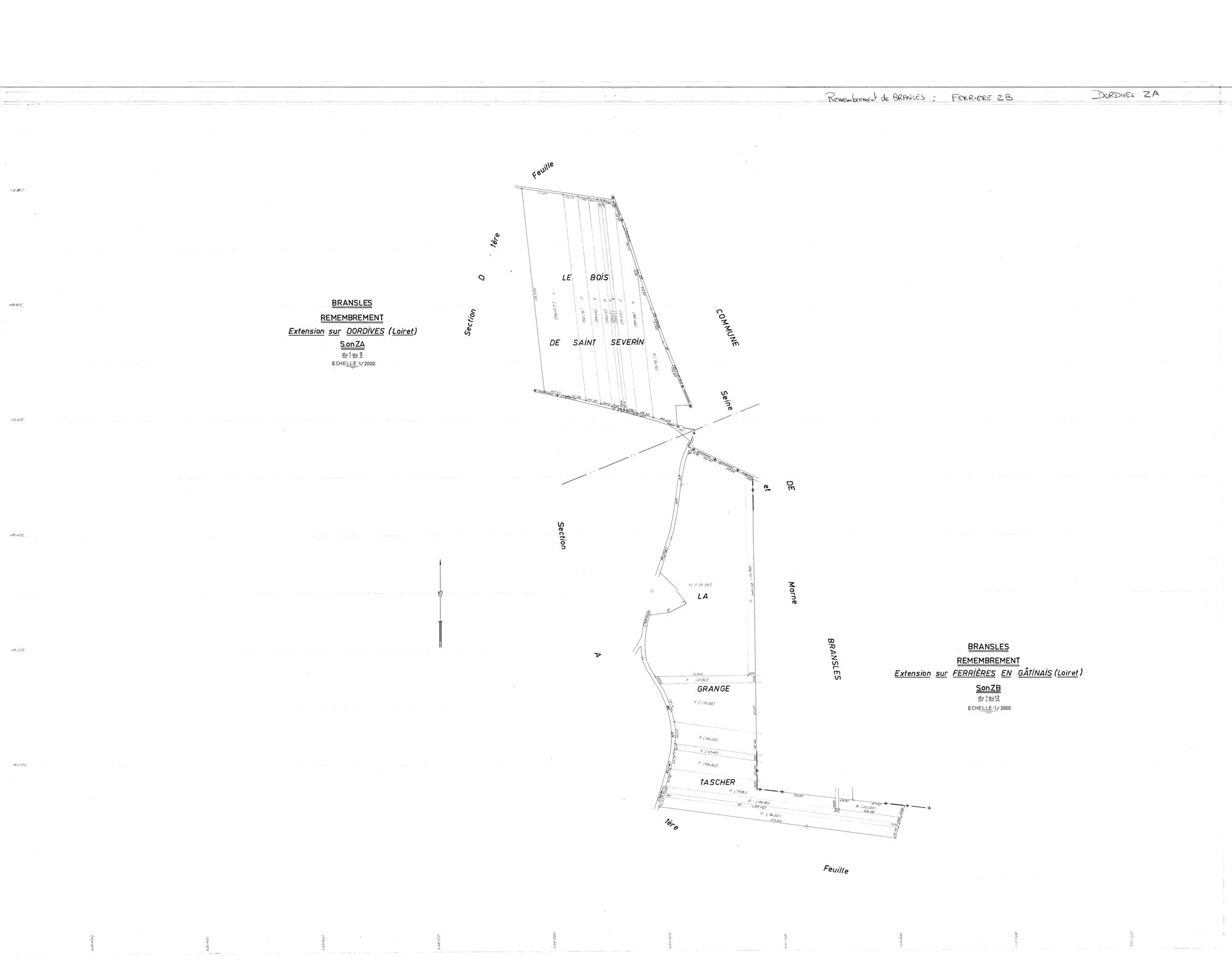 Dordives - Sections