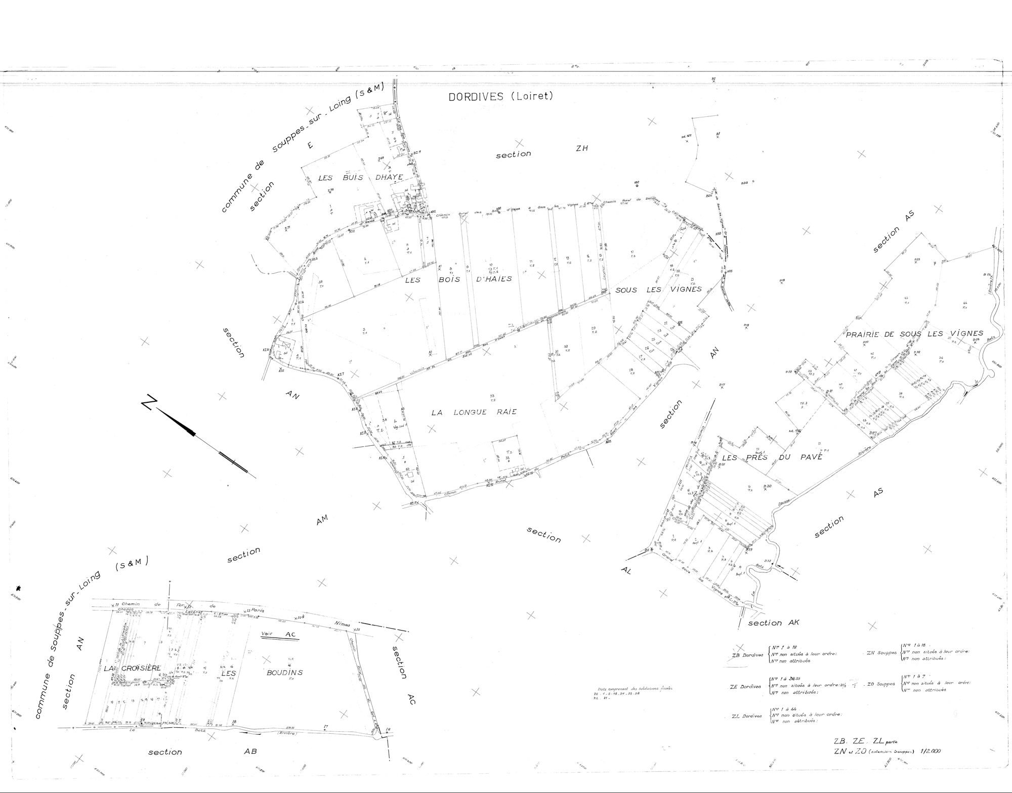 Dordives - Sections
