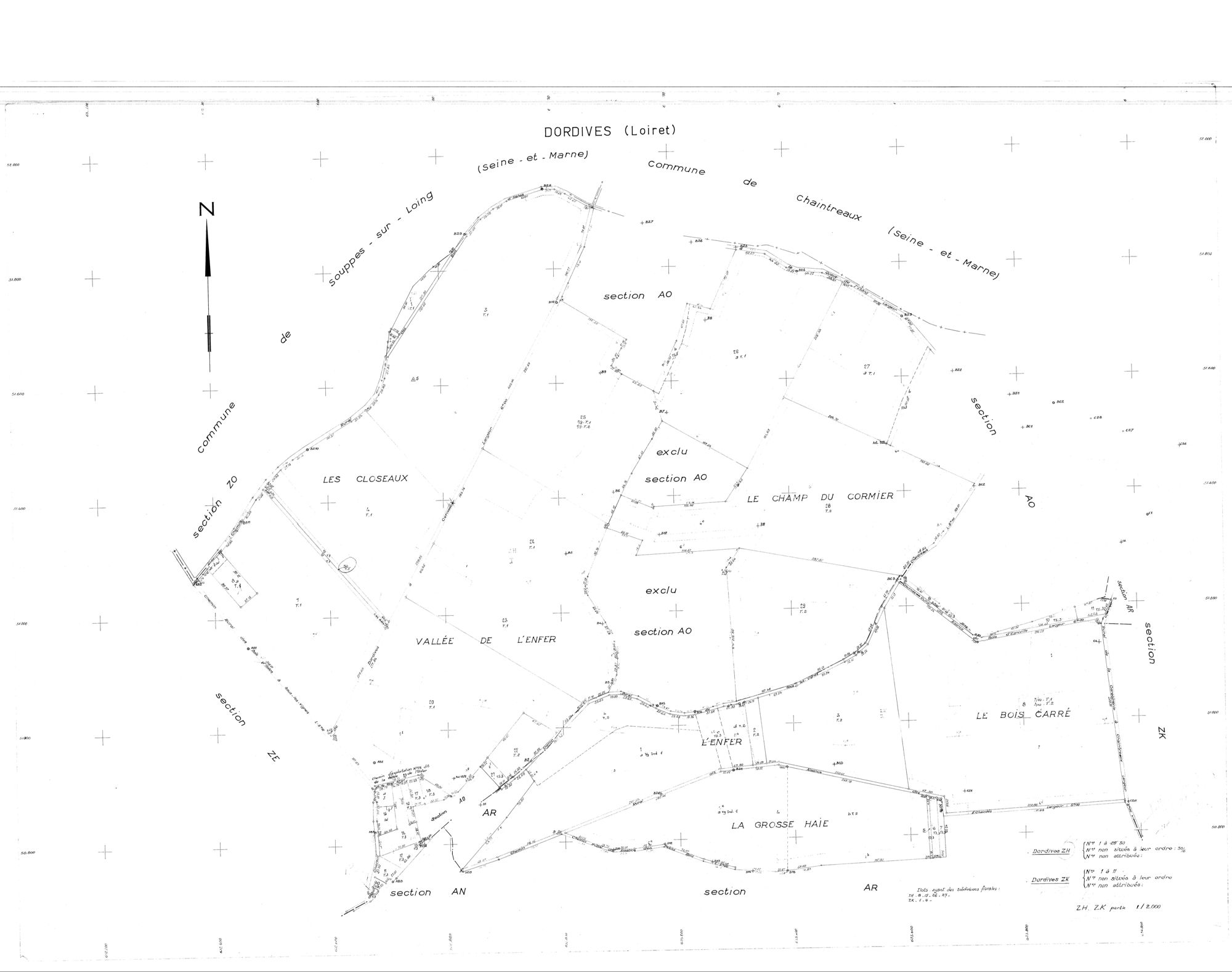 Dordives - Sections