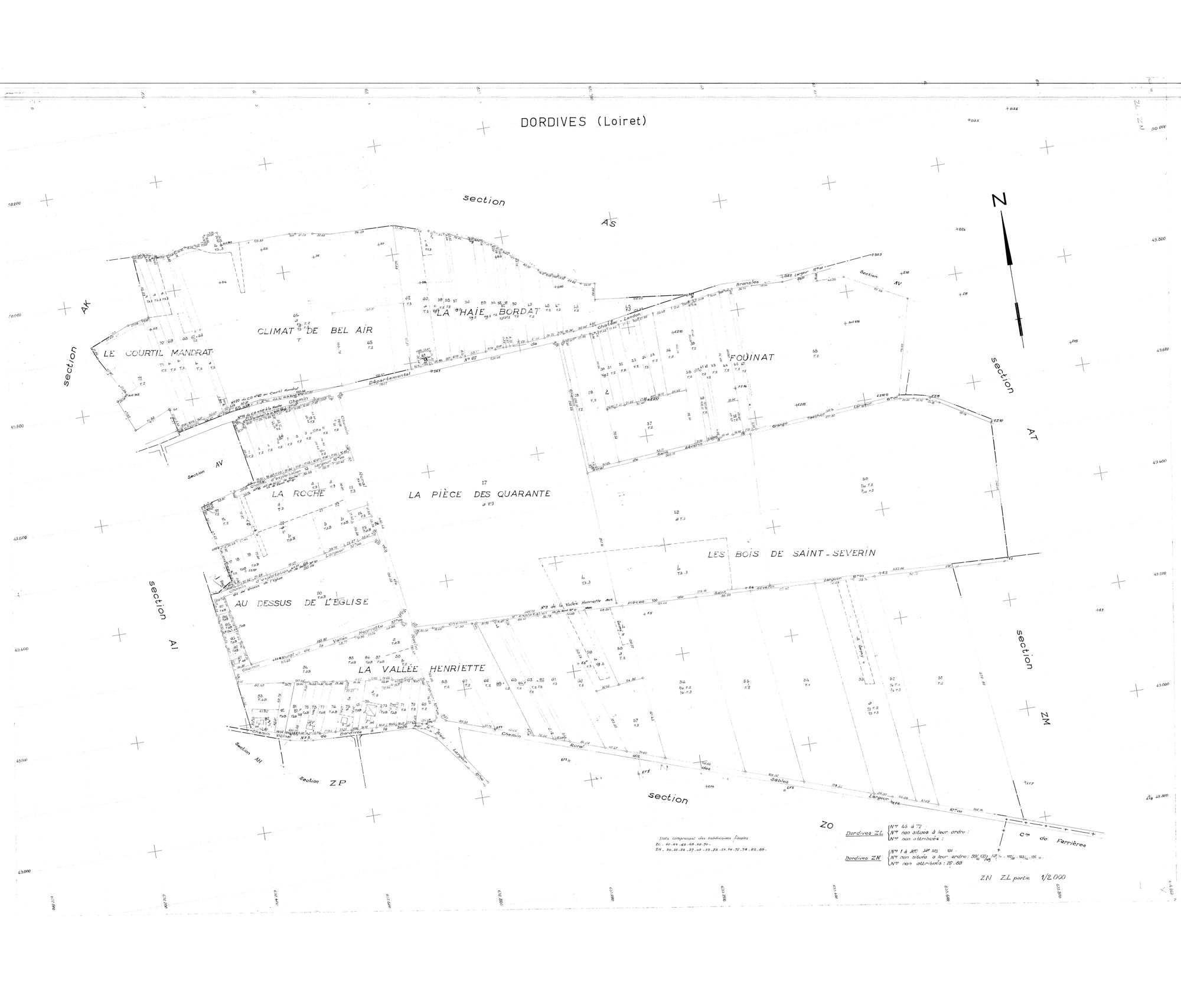 Dordives - Sections
