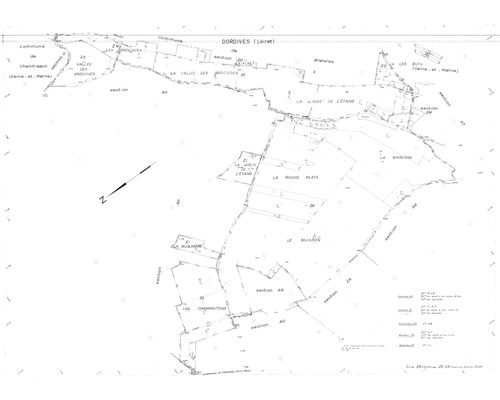Dordives - Sections