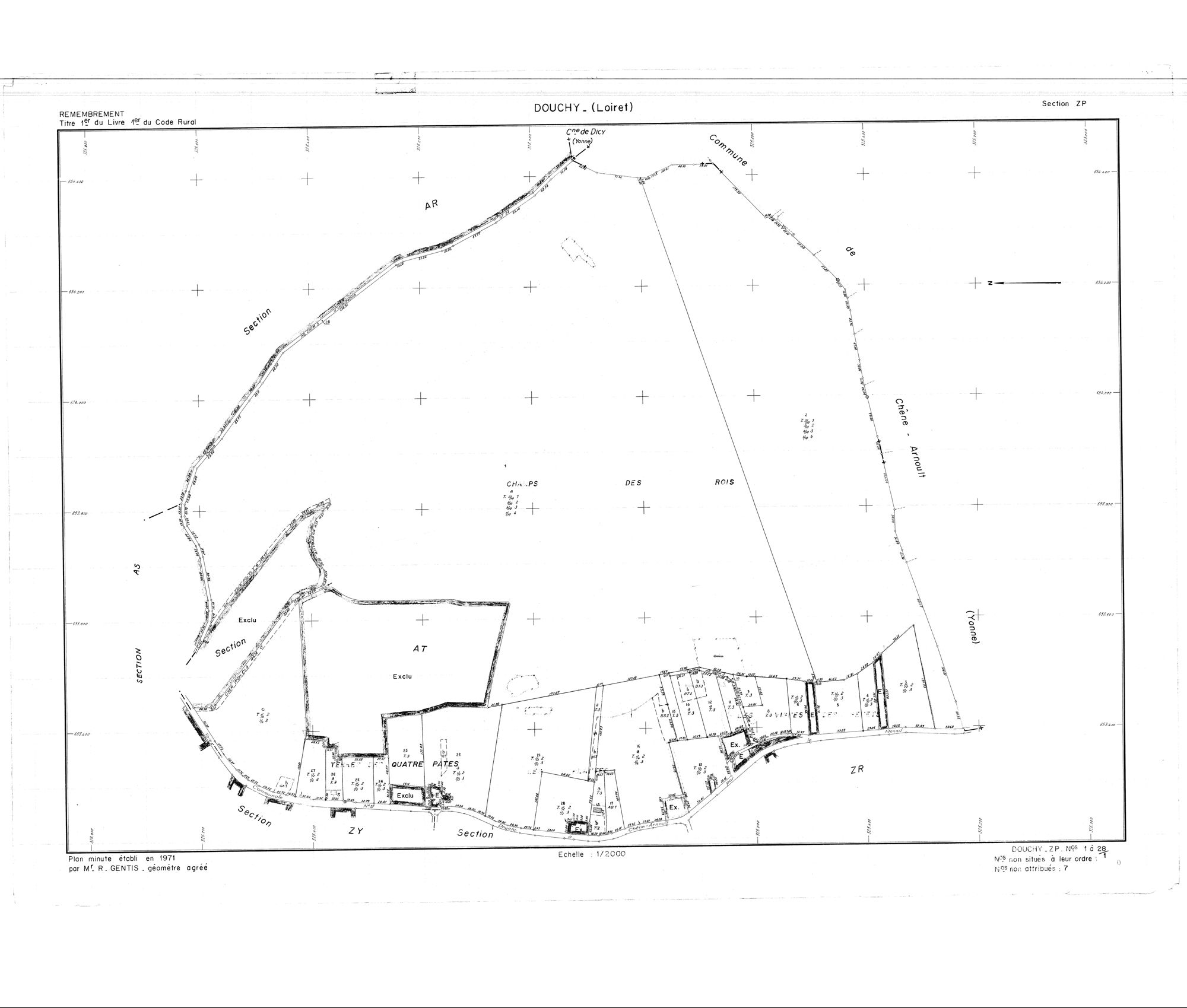 Douchy - Sections