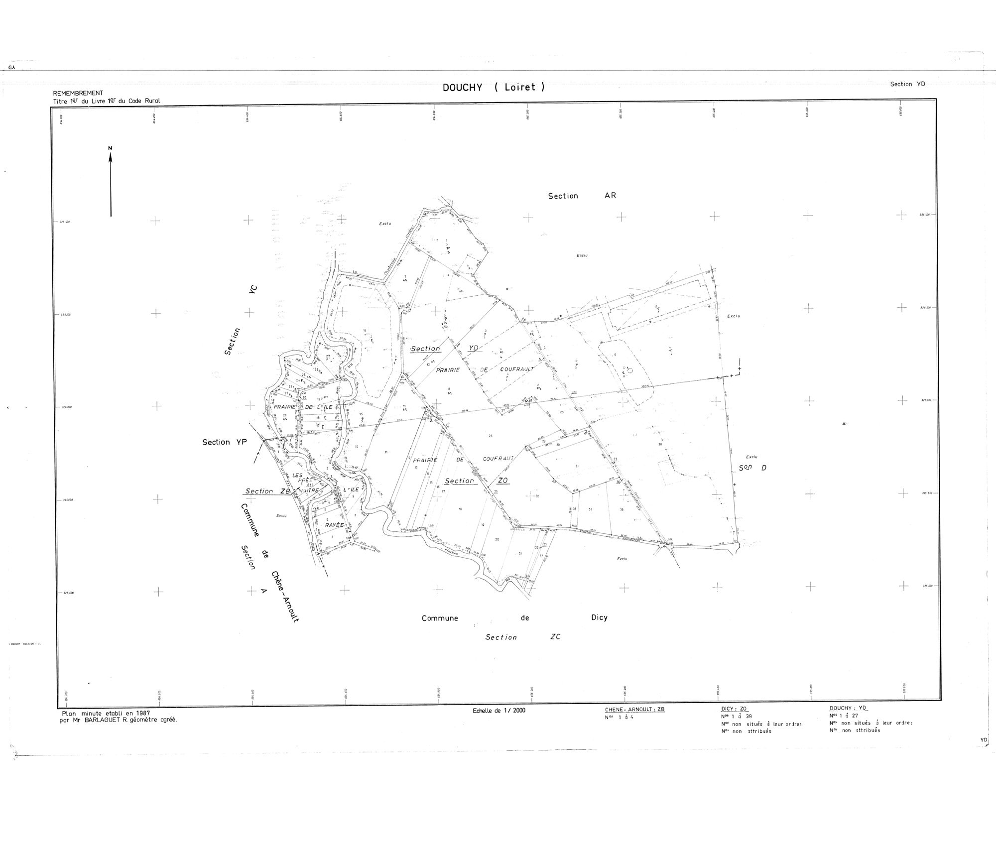 Douchy - Sections