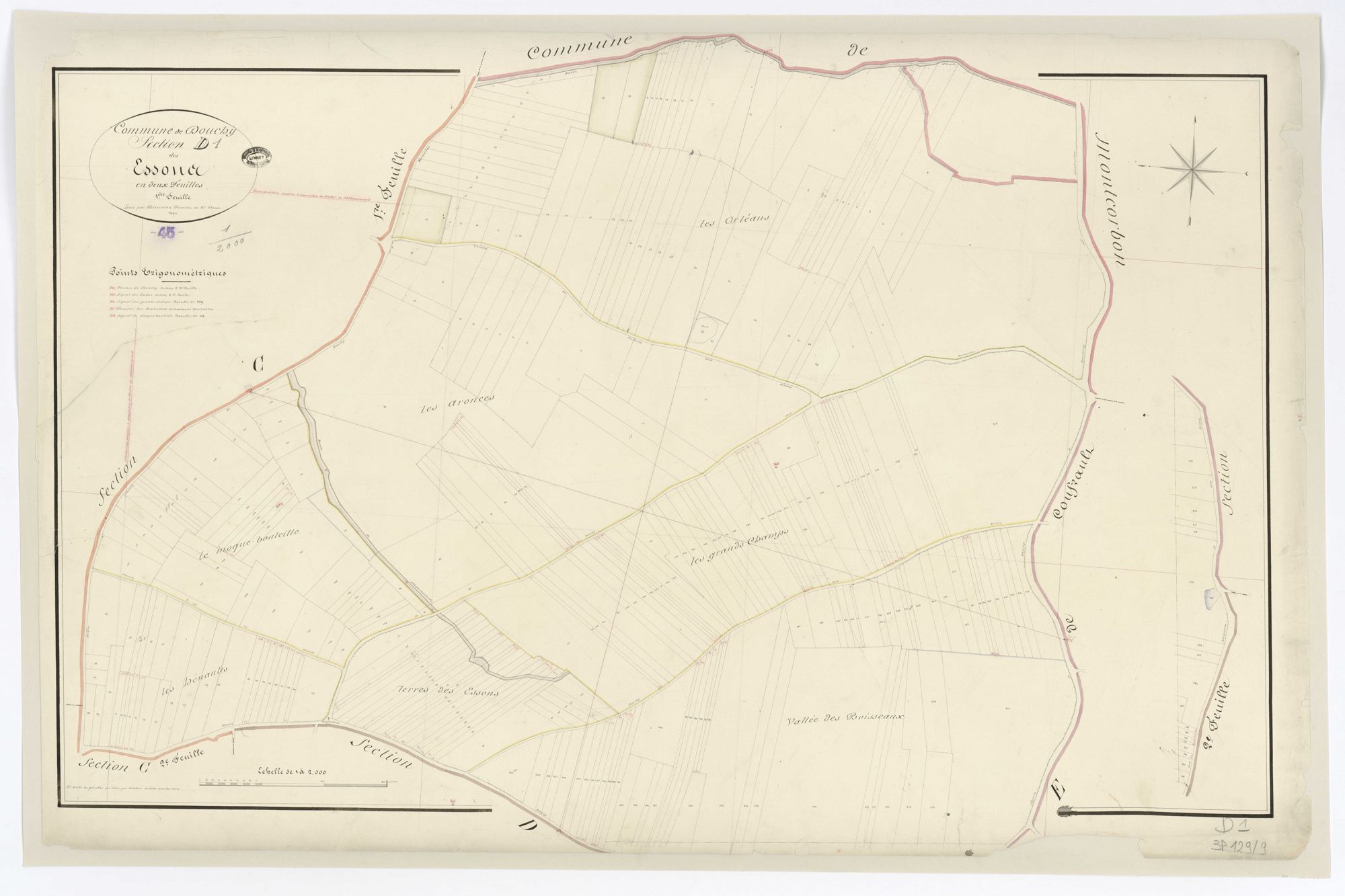 Douchy - Sections