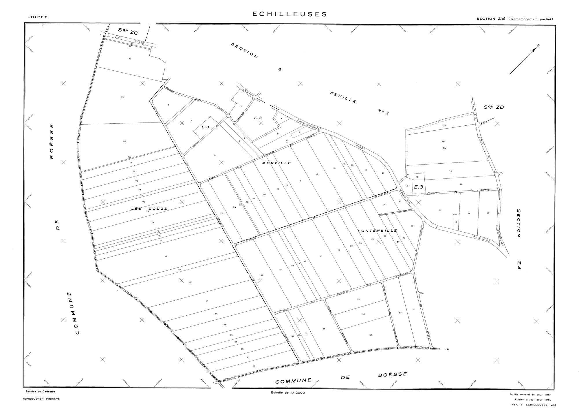 Echilleuses - Sections