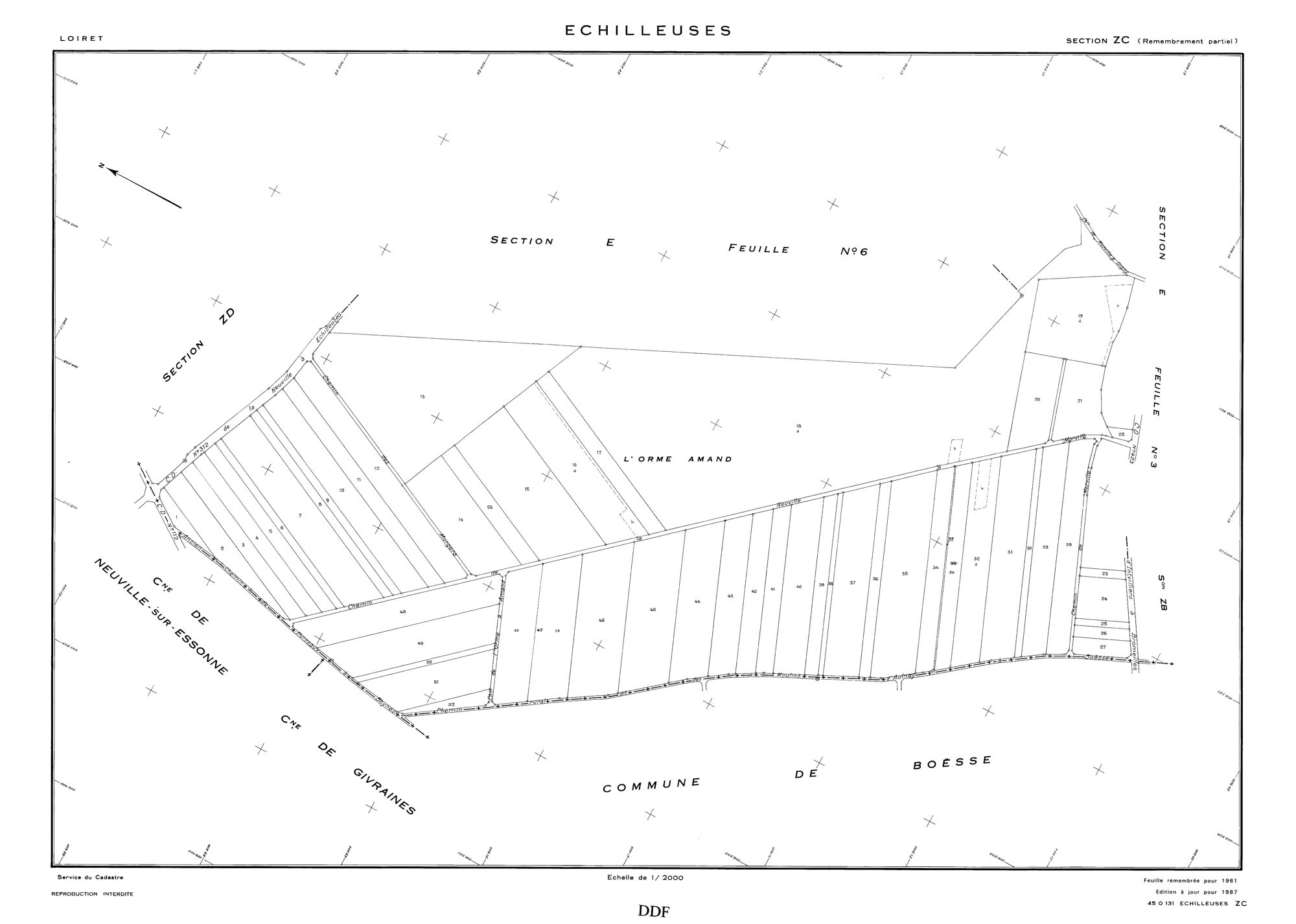 Echilleuses - Sections