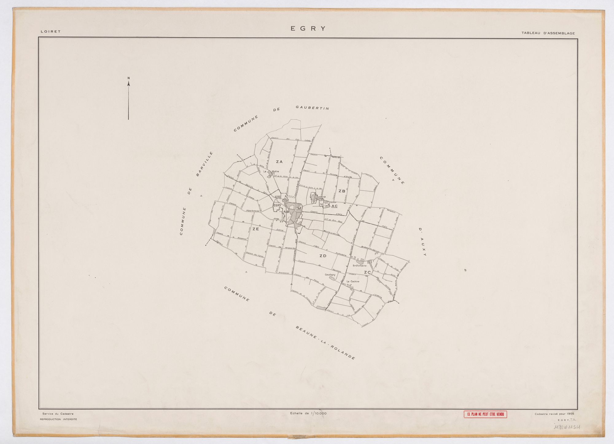 Egry - Tableau d'assemblage