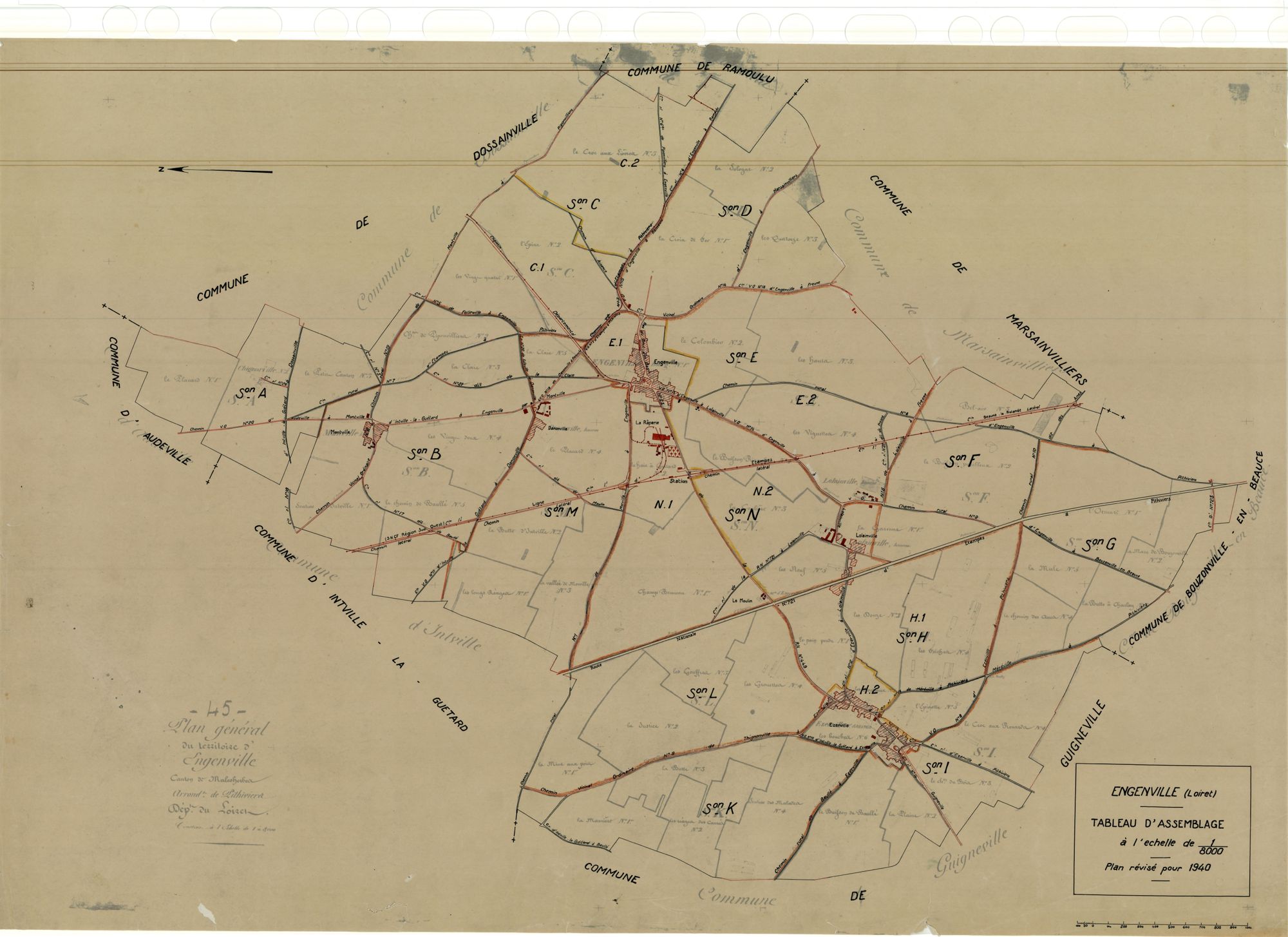 Engenville - Tableau d'assemblage