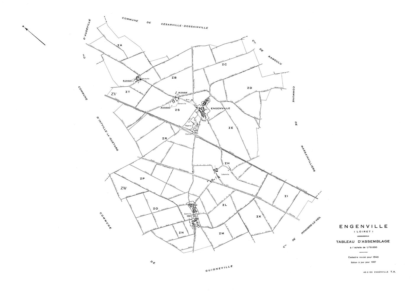 Engenville - Tableau d'assemblage