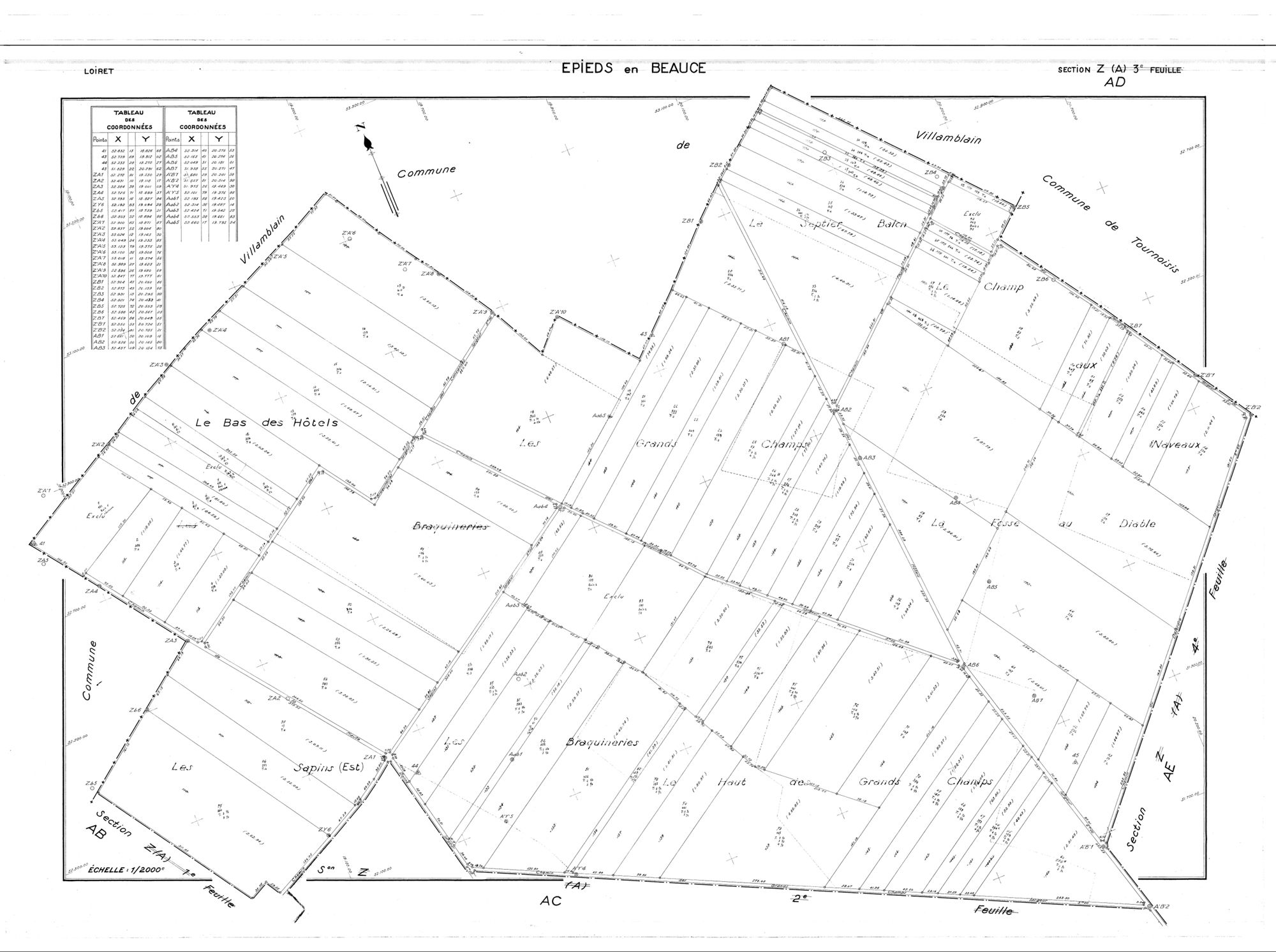 Epieds-en-Beauce - Sections