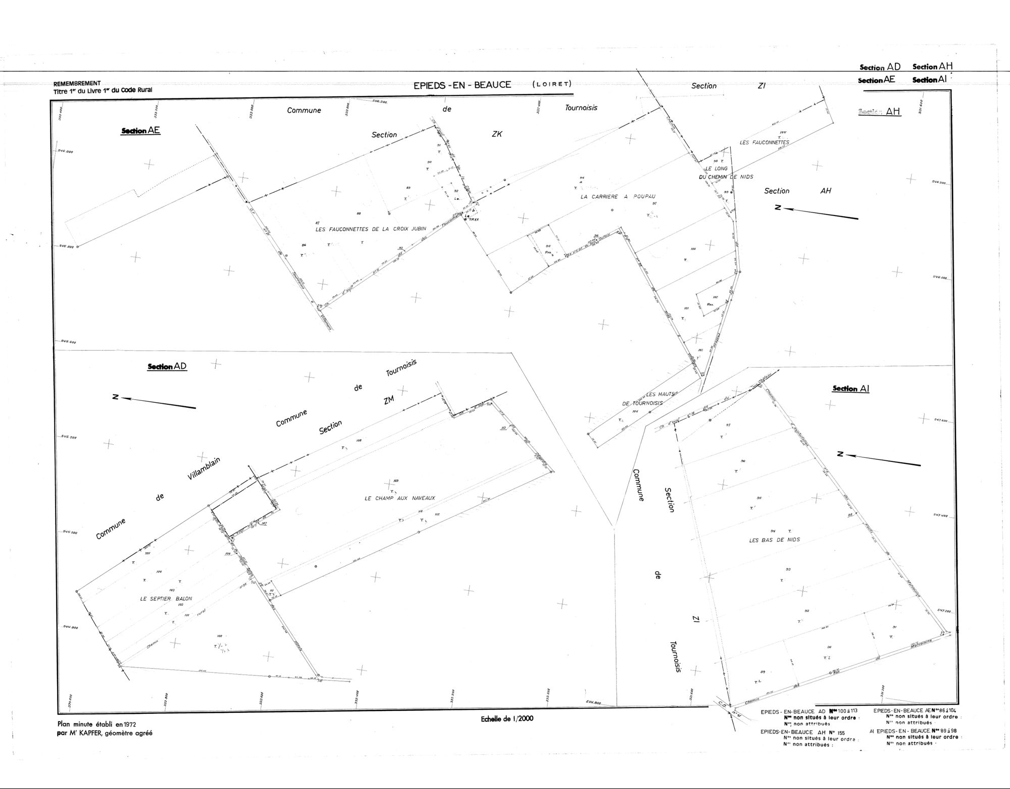 Epieds-en-Beauce - Sections