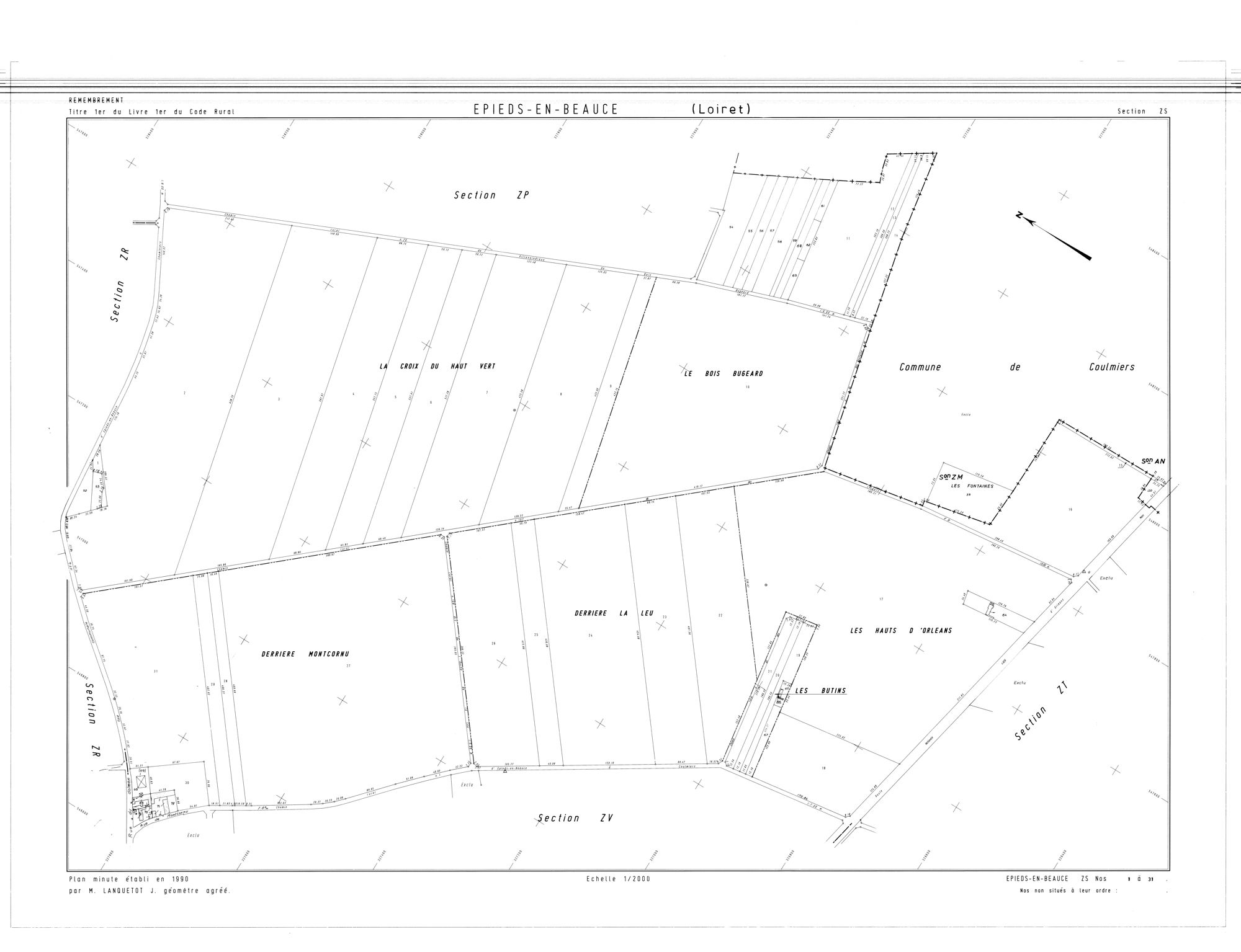 Epieds-en-Beauce - Sections