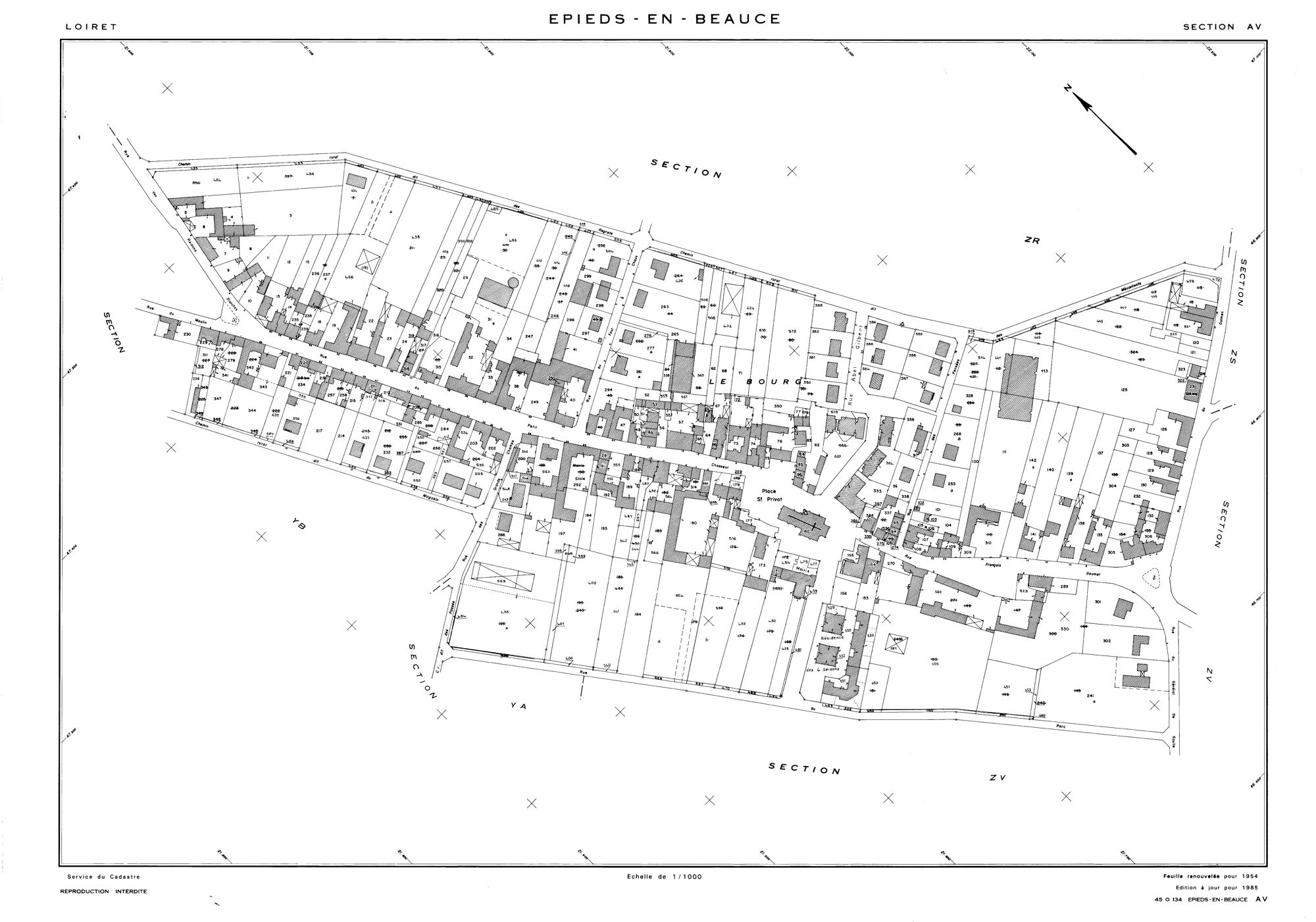 Epieds-en-Beauce - Sections