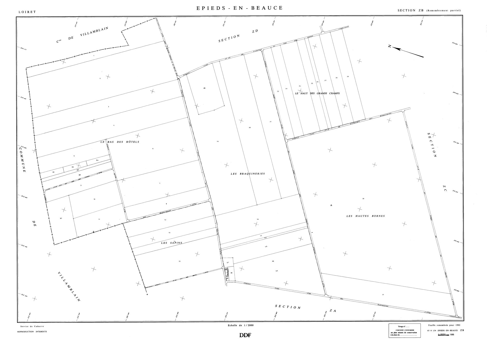 Epieds-en-Beauce - Sections