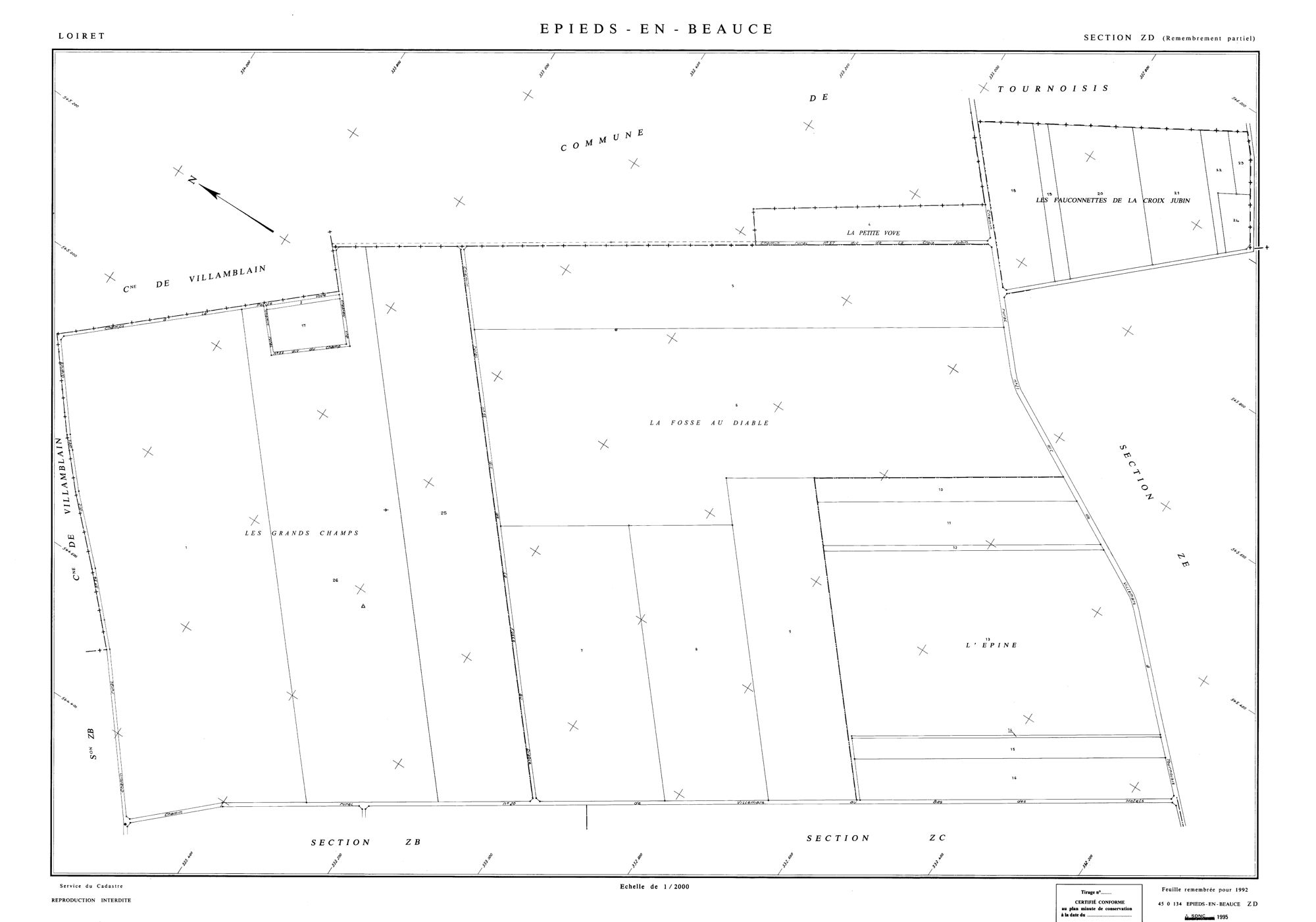 Epieds-en-Beauce - Sections