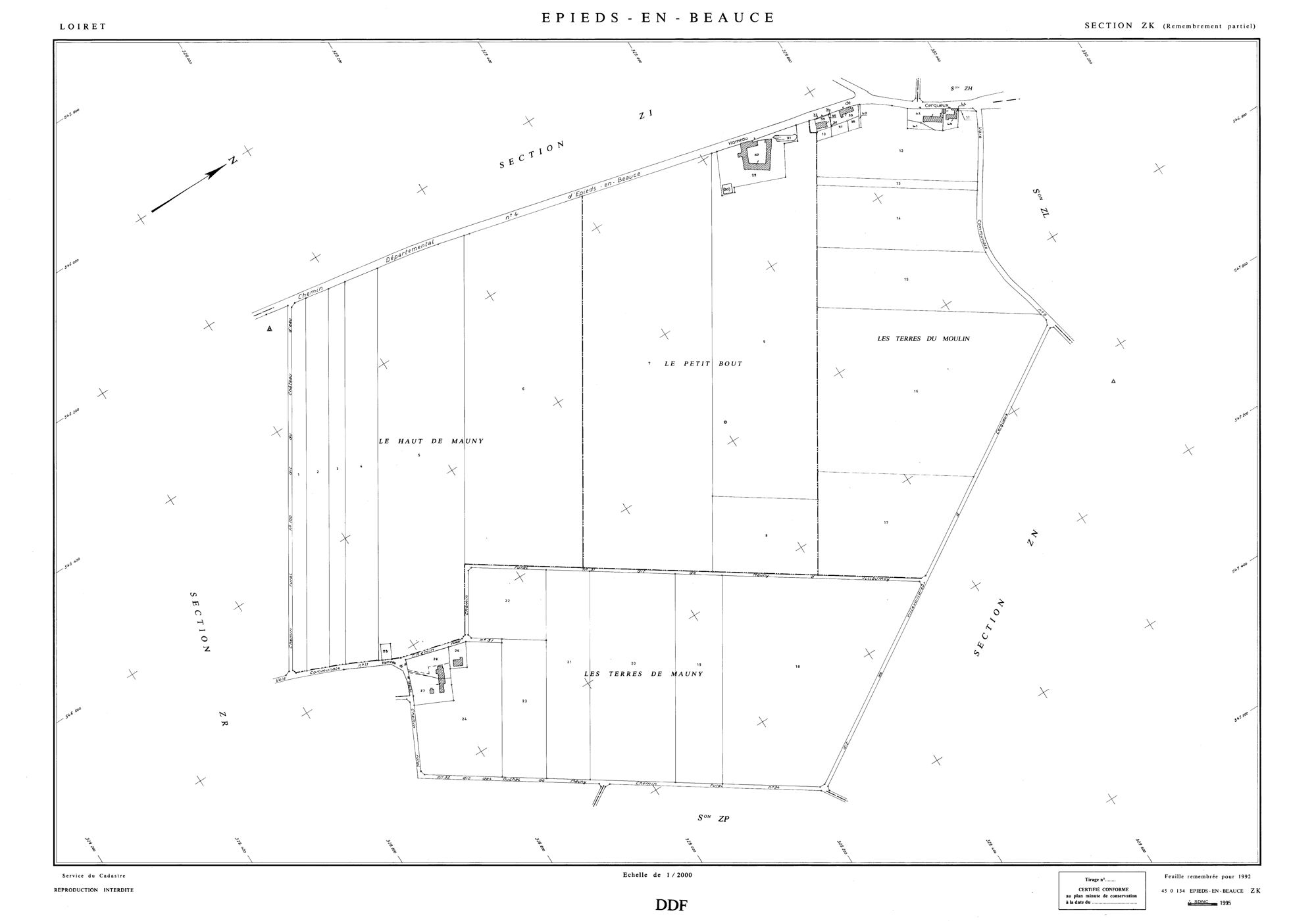 Epieds-en-Beauce - Sections