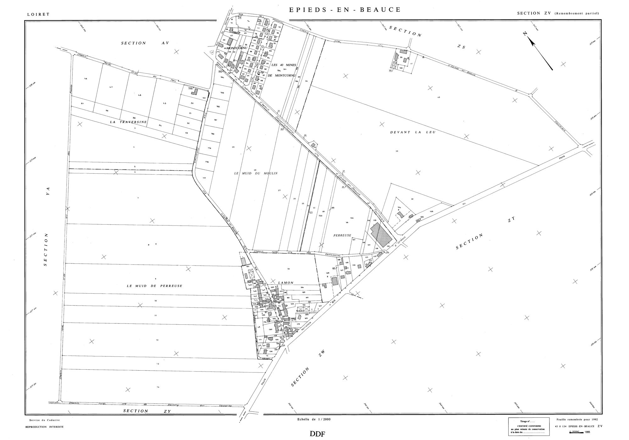 Epieds-en-Beauce - Sections