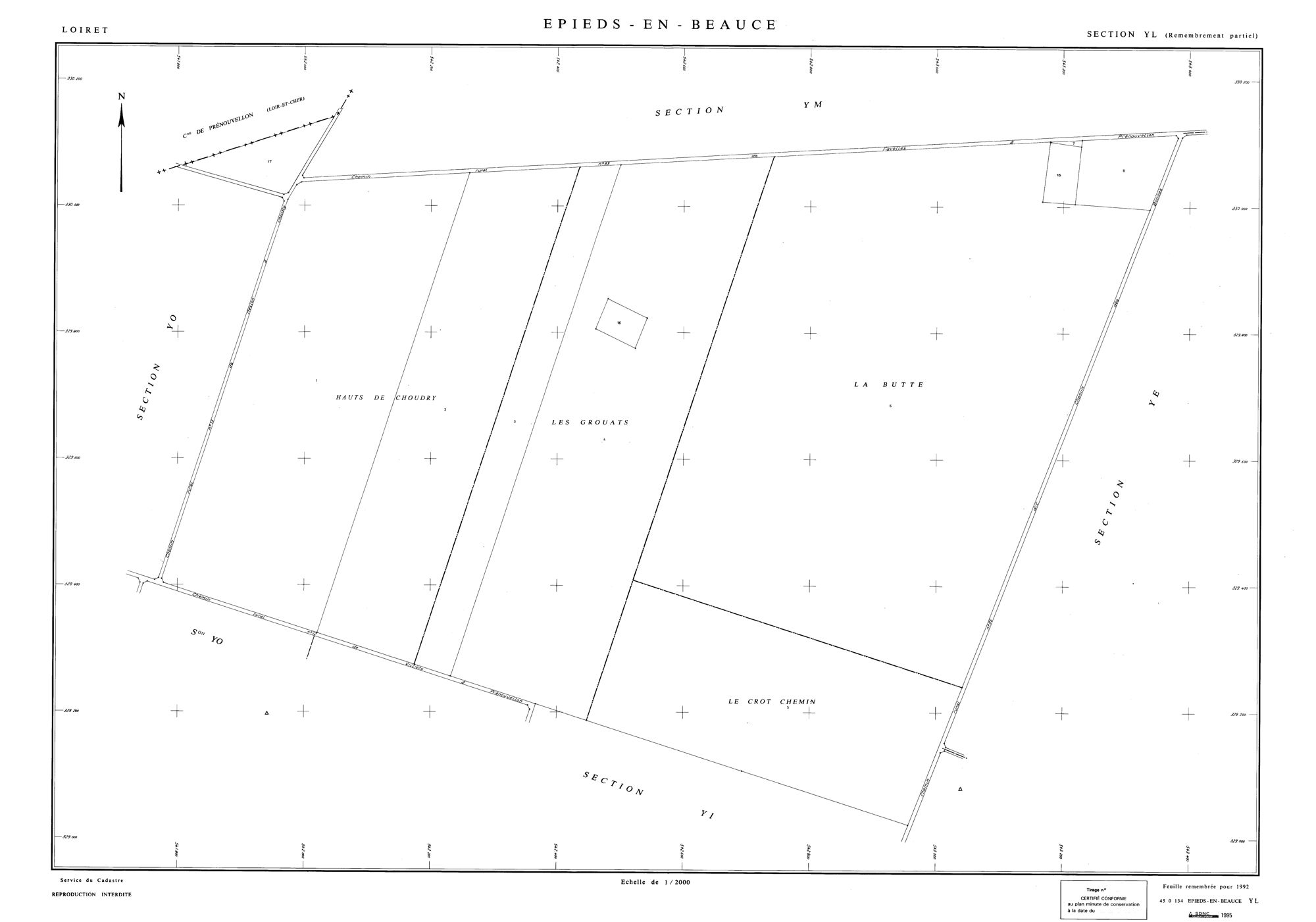 Epieds-en-Beauce - Sections