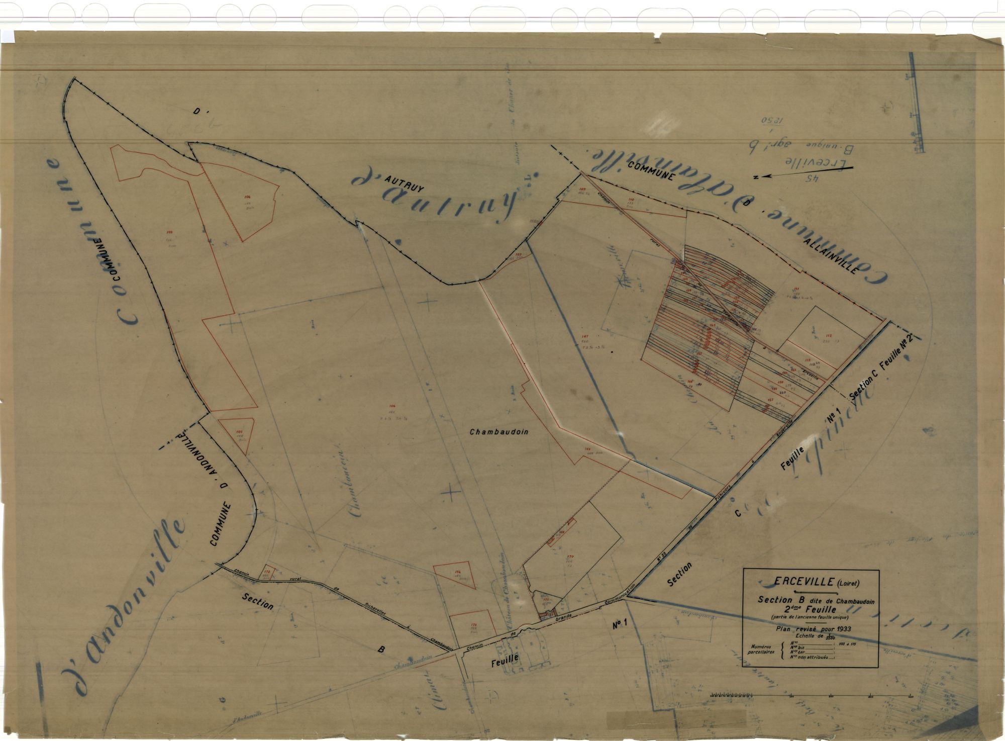 Erceville - Sections