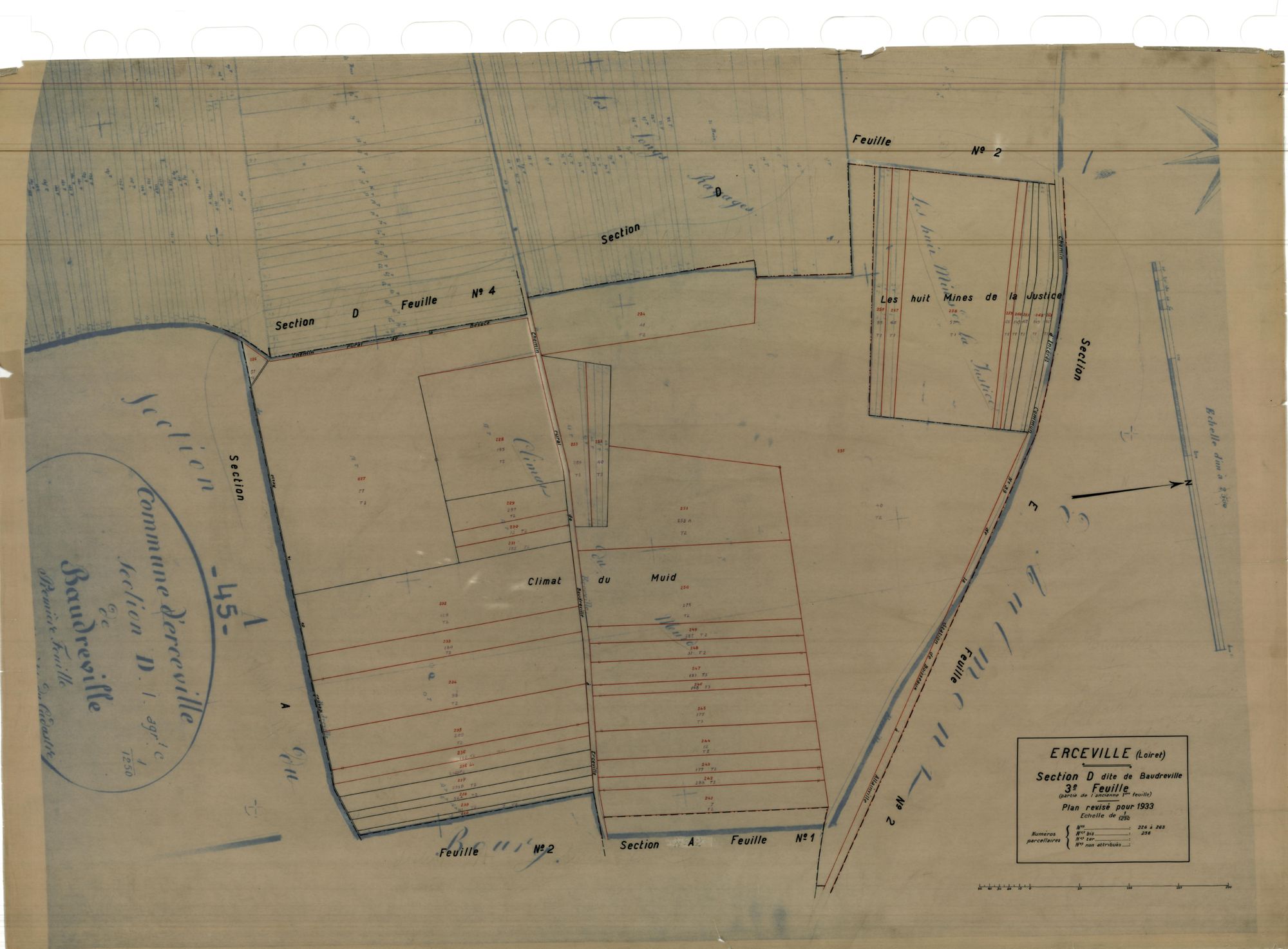 Erceville - Sections