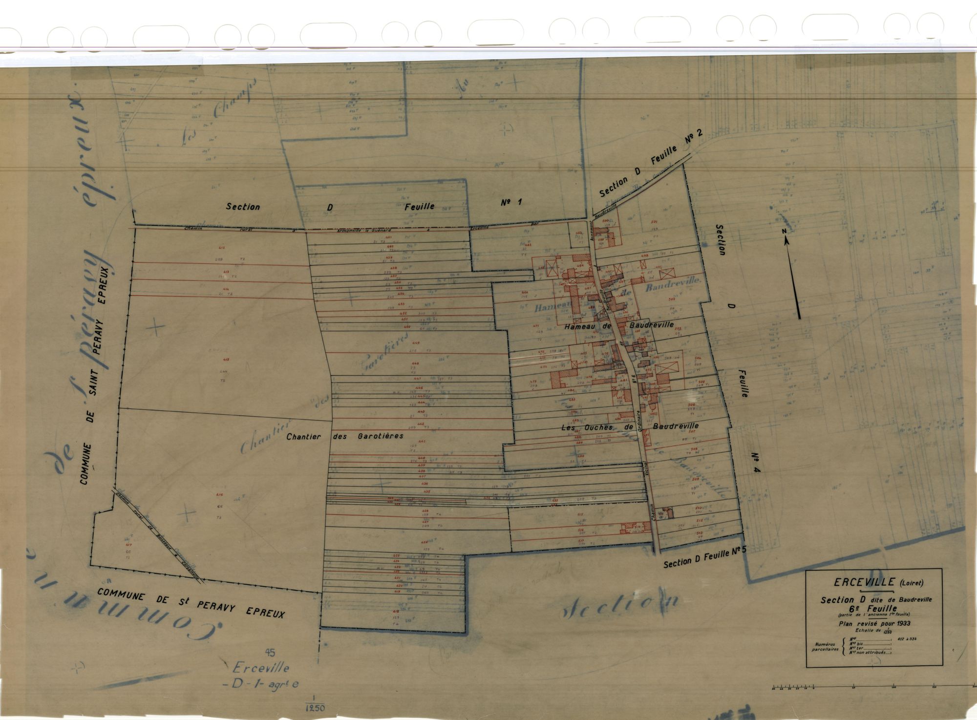 Erceville - Sections