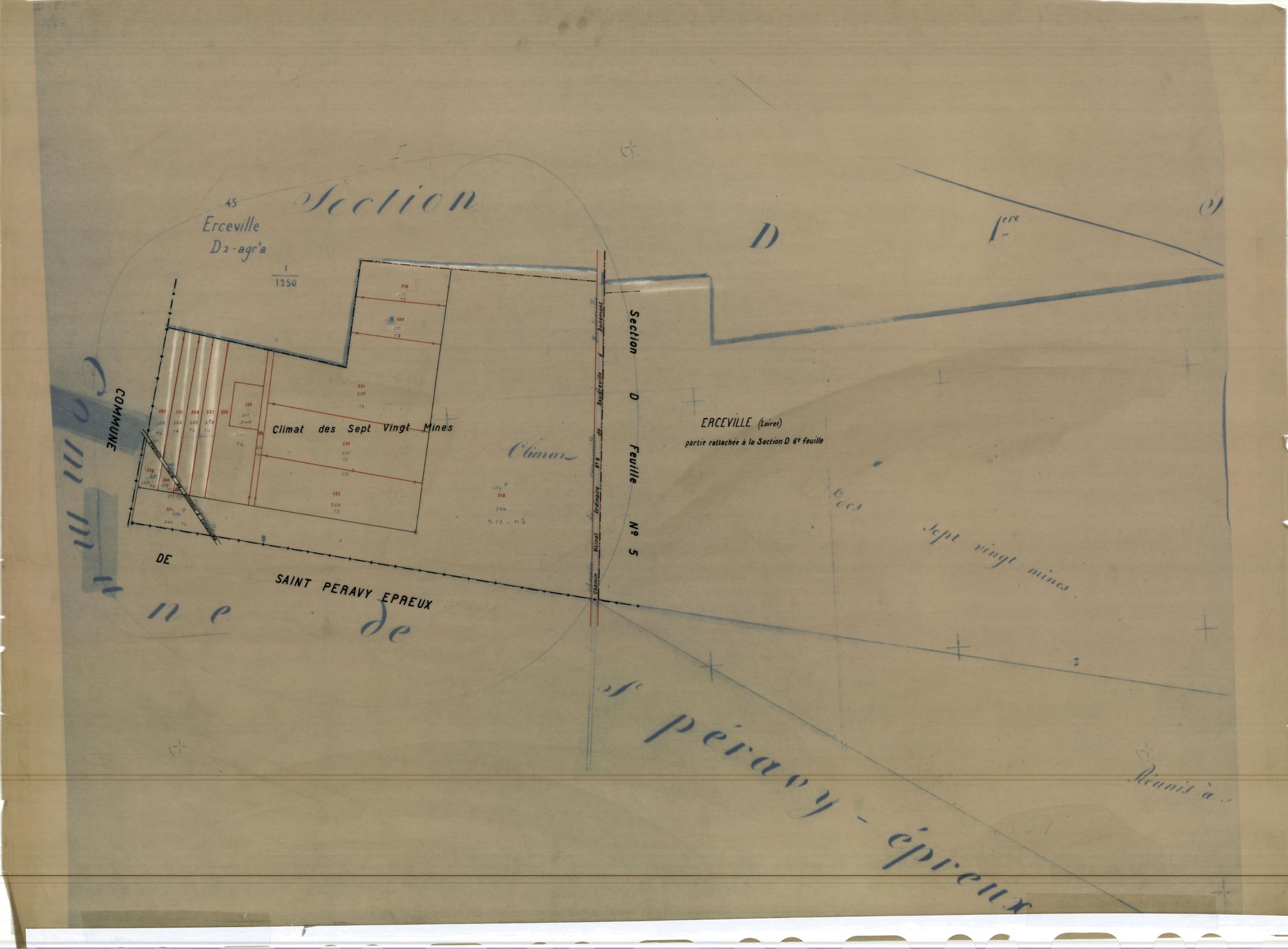Erceville - Sections