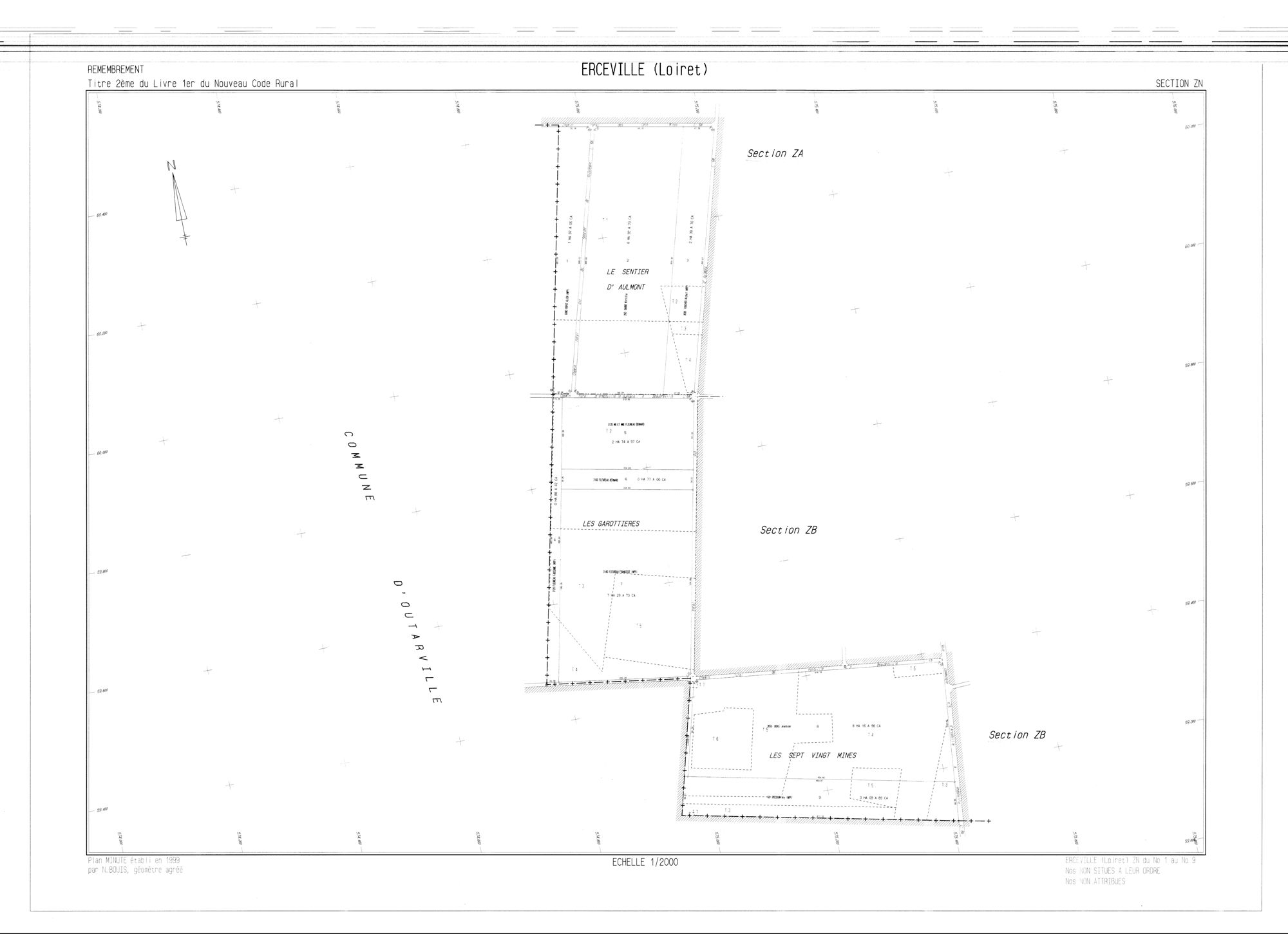 Erceville - Sections