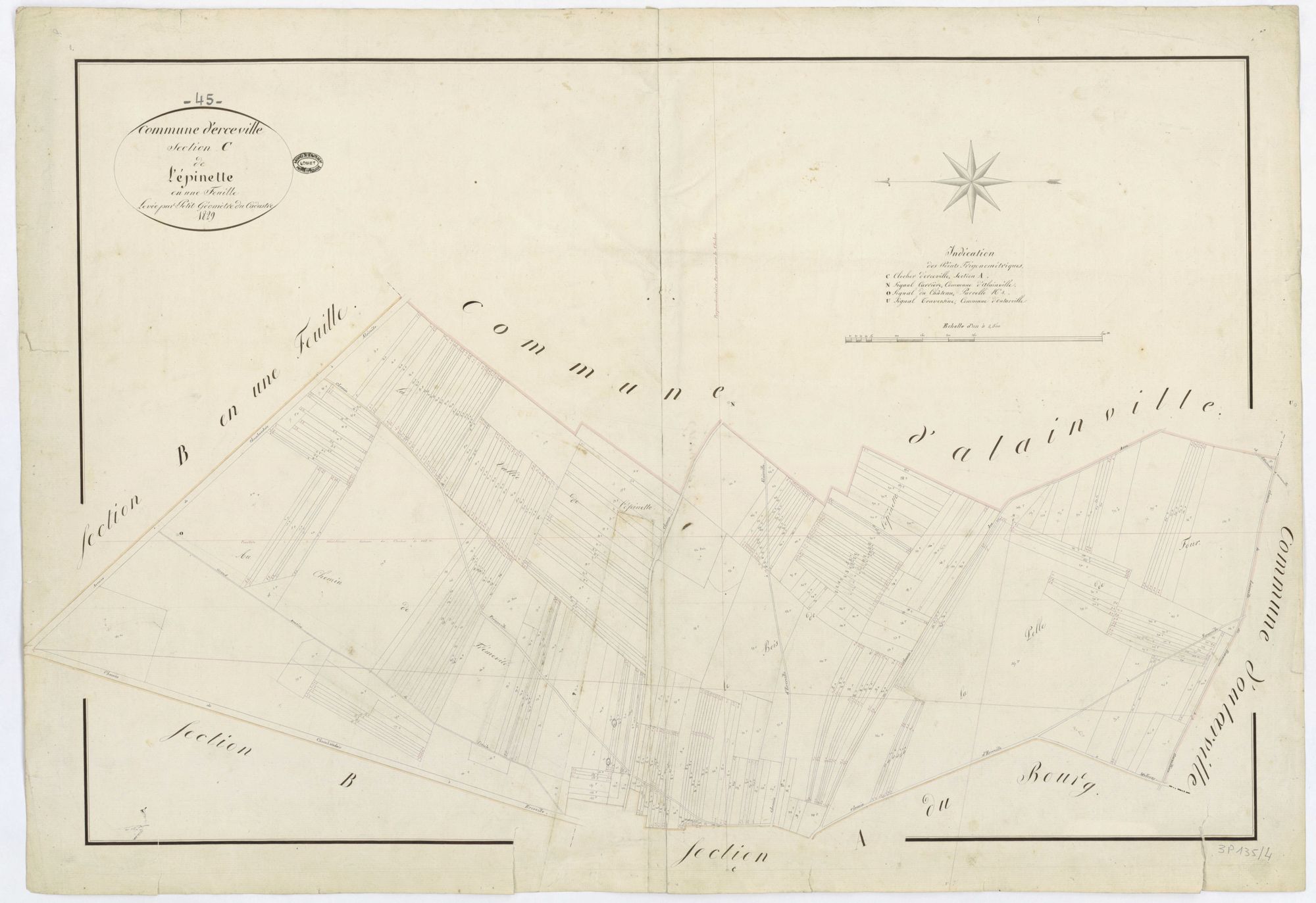Erceville - Sections