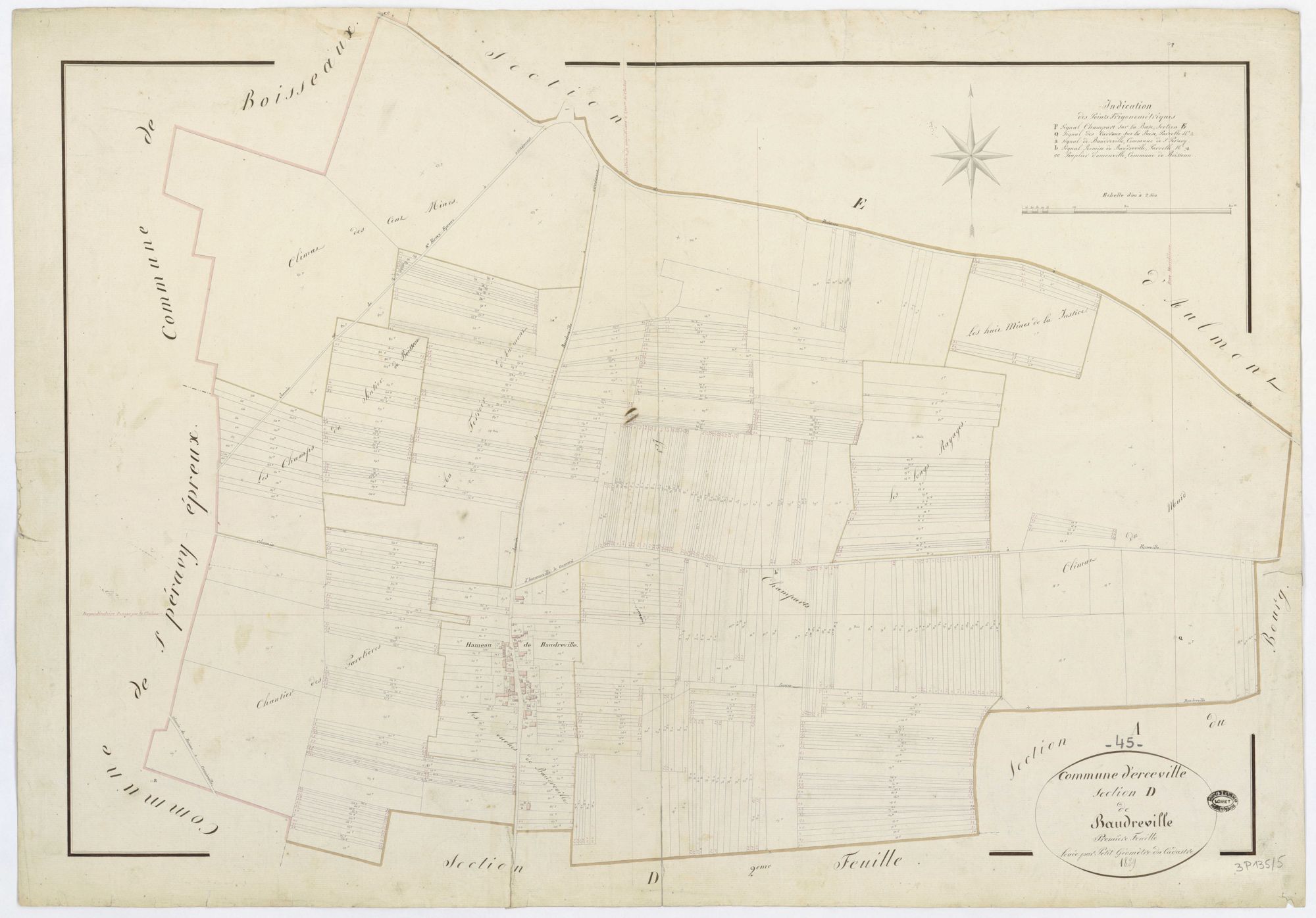Erceville - Sections