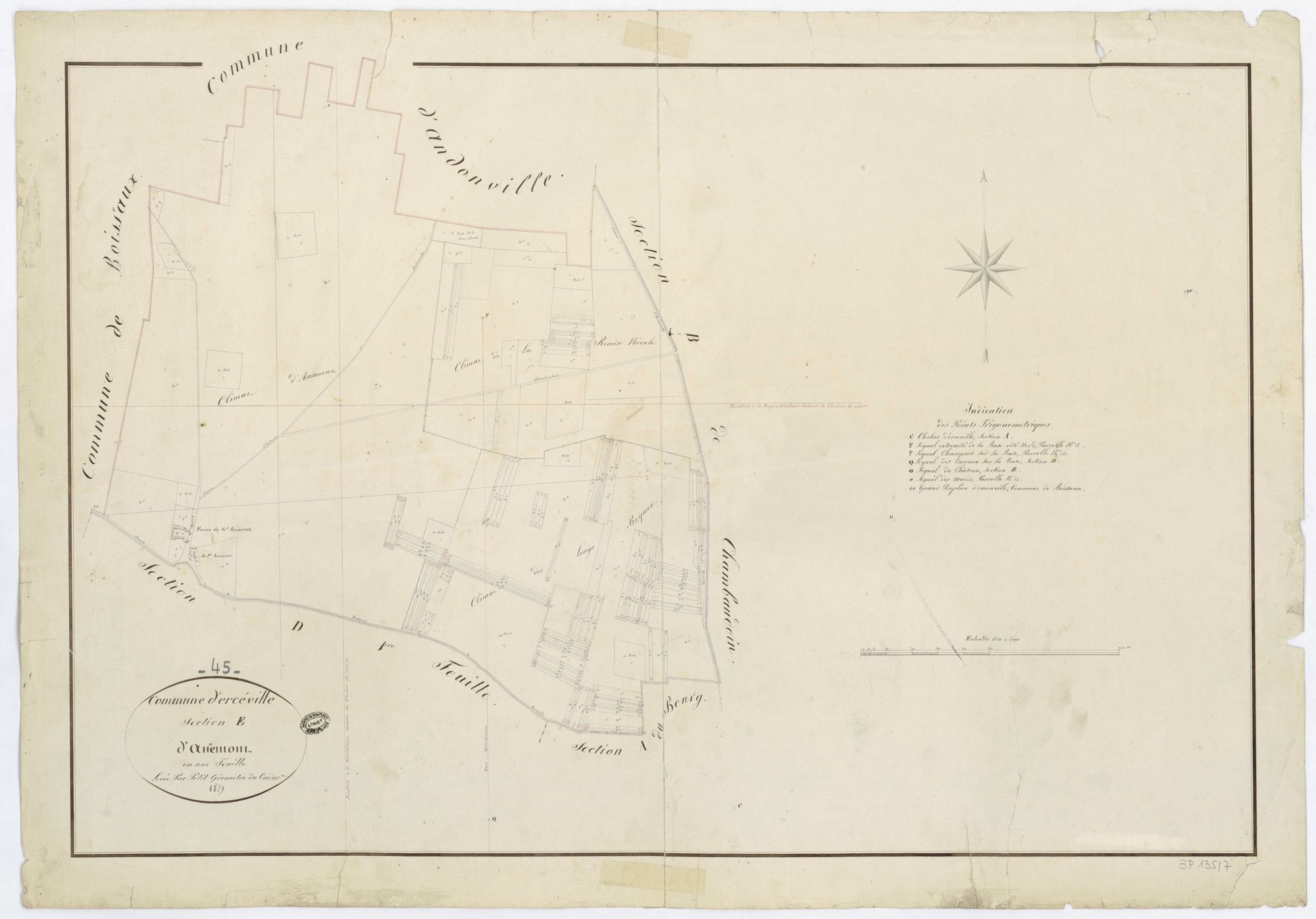 Erceville - Sections