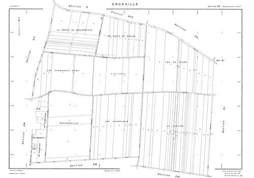 Erceville - Sections