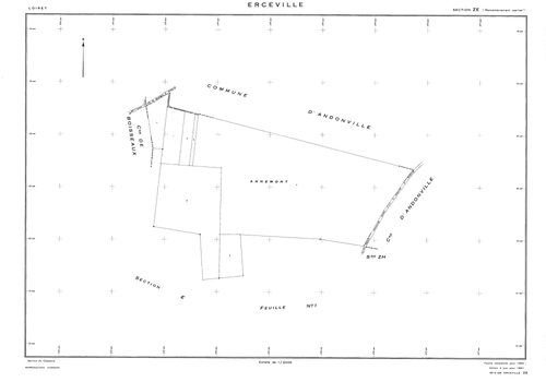Erceville - Sections