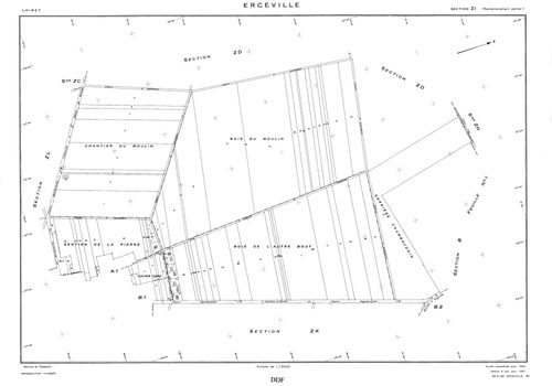 Erceville - Sections
