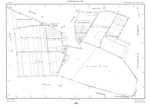 Erceville - Sections