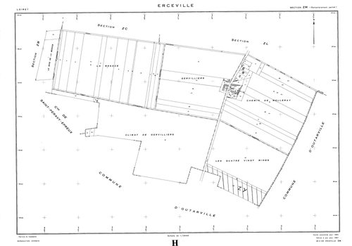 Erceville - Sections