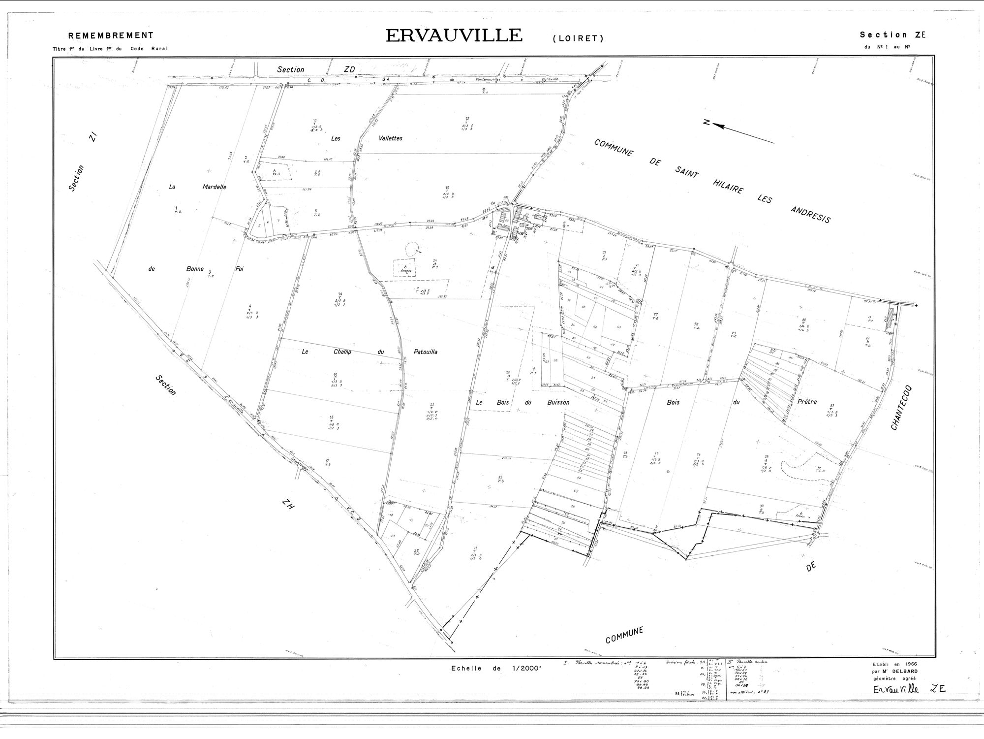 Ervauville - Sections