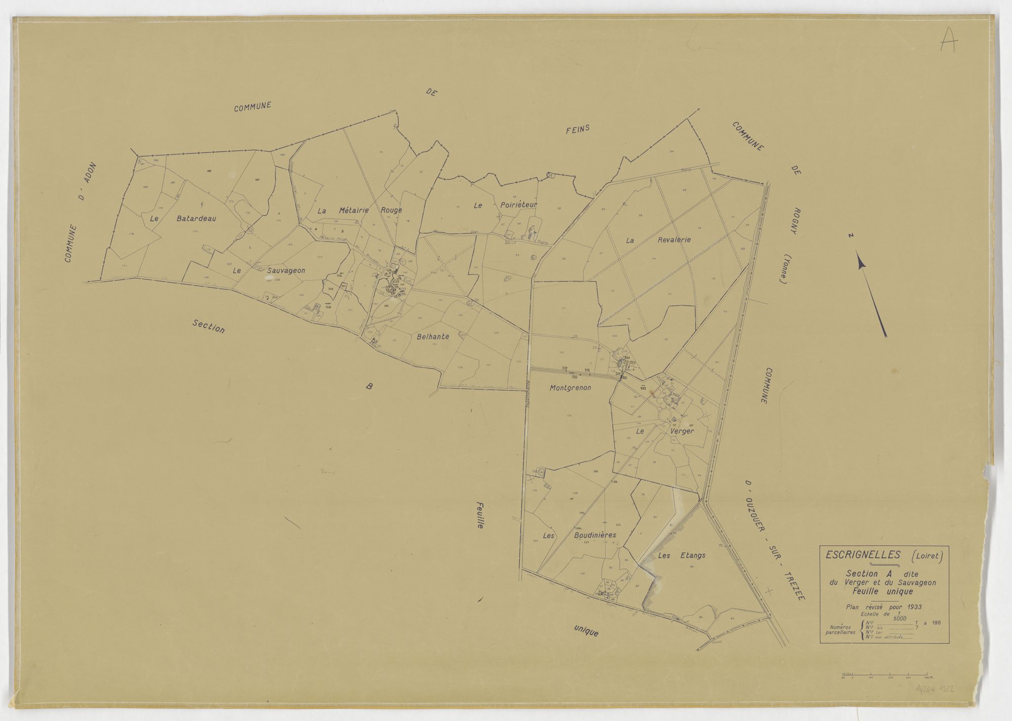 Escrignelles - Sections