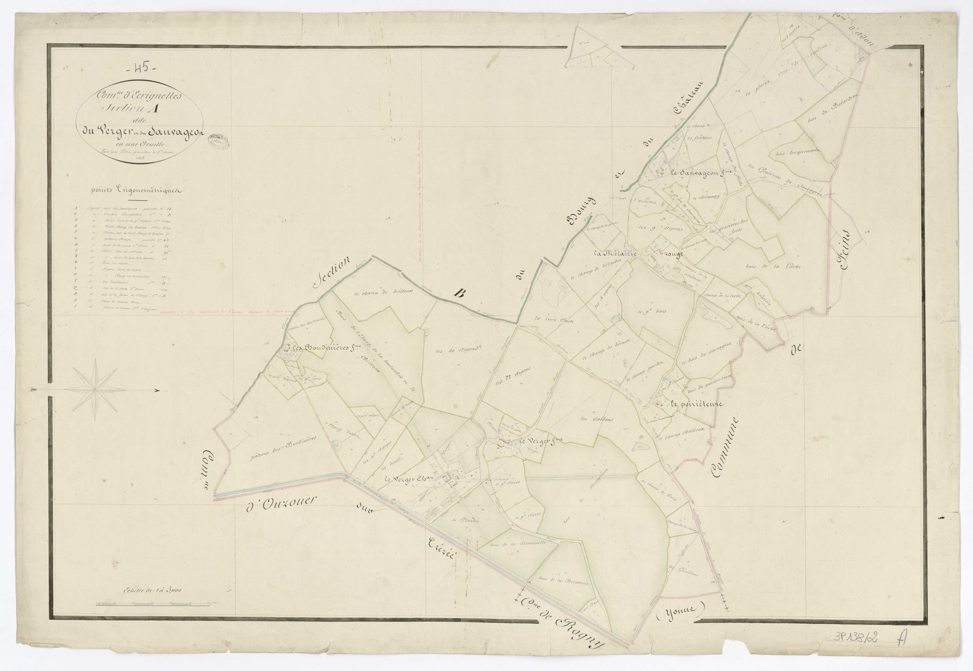 Escrignelles - Sections