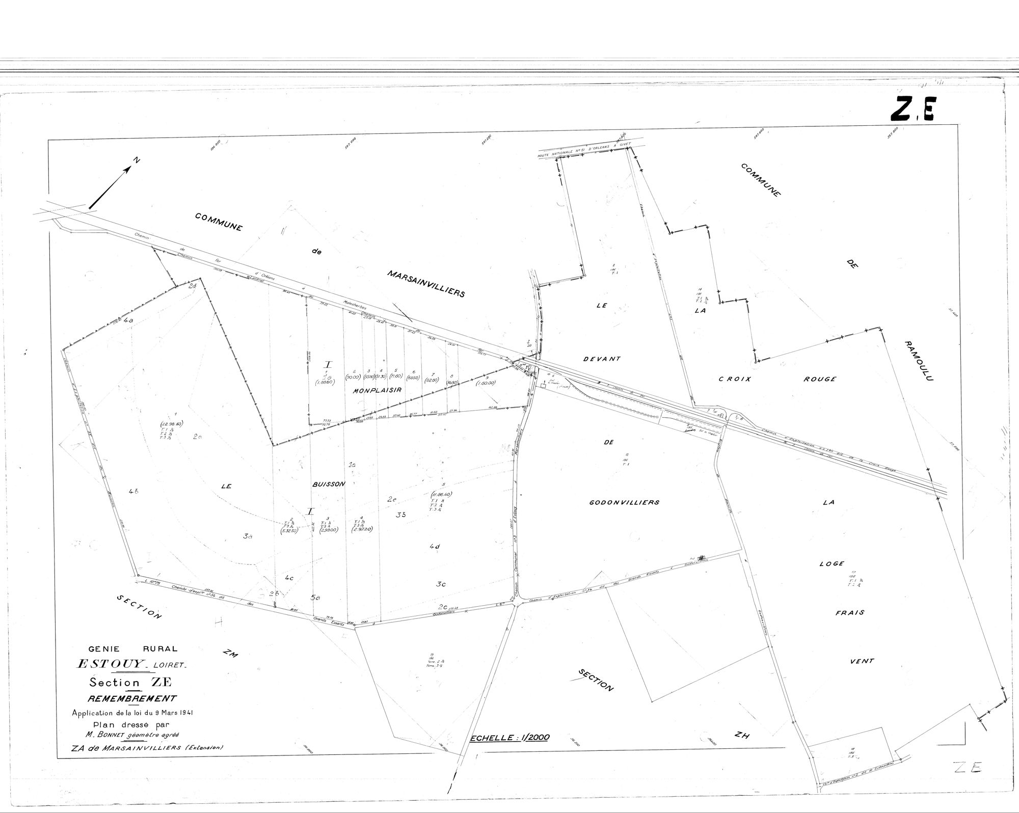 Estouy - Sections