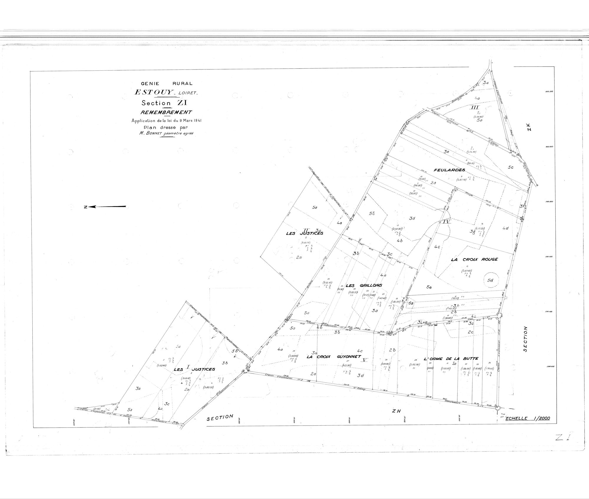 Estouy - Sections