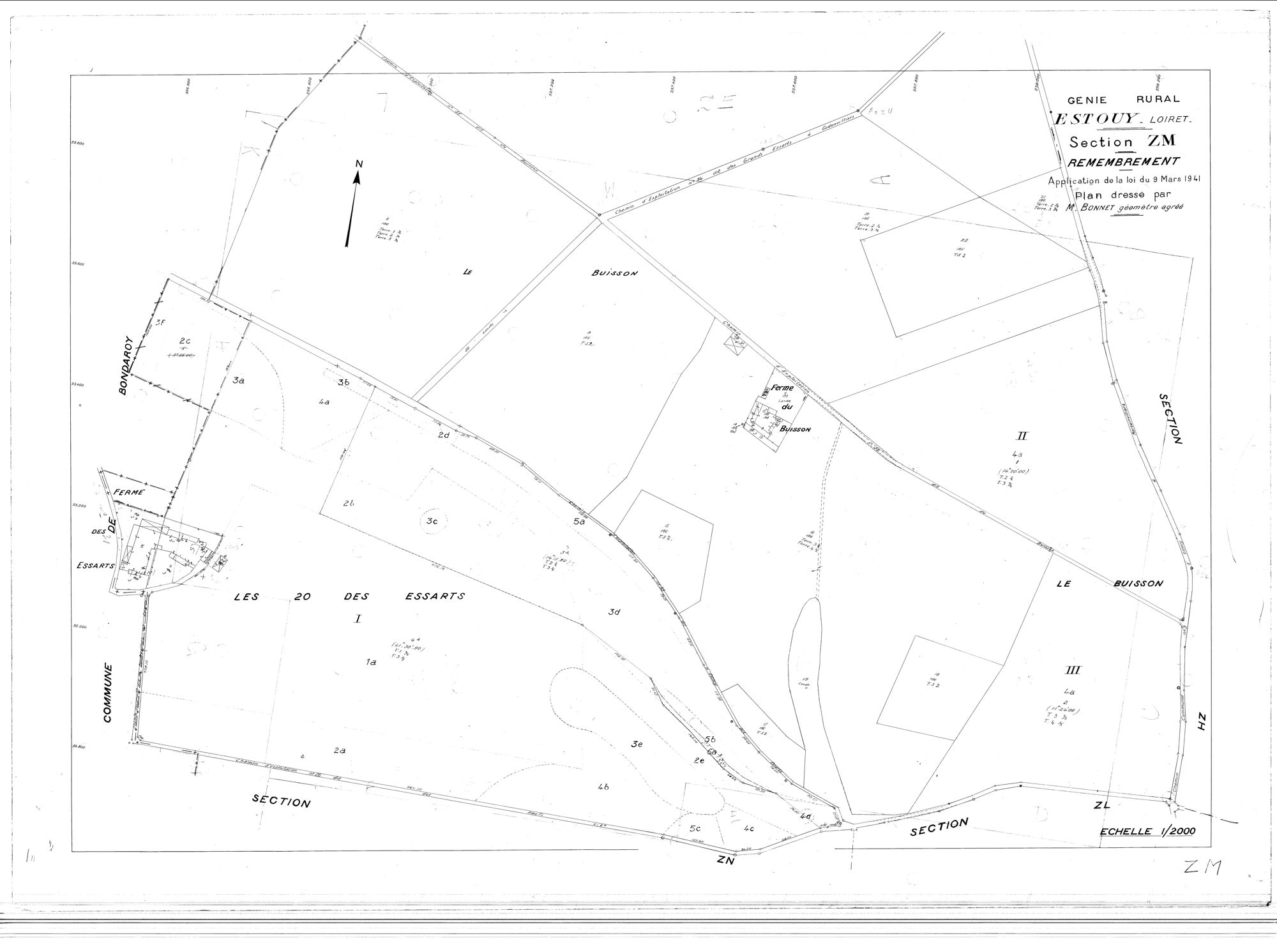 Estouy - Sections