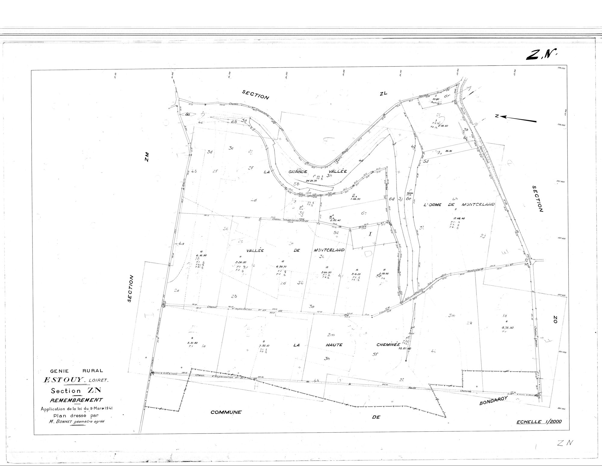 Estouy - Sections
