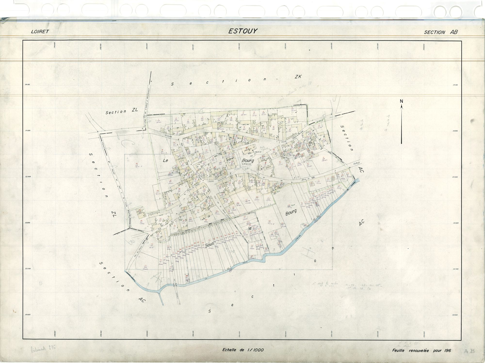 Estouy - Sections