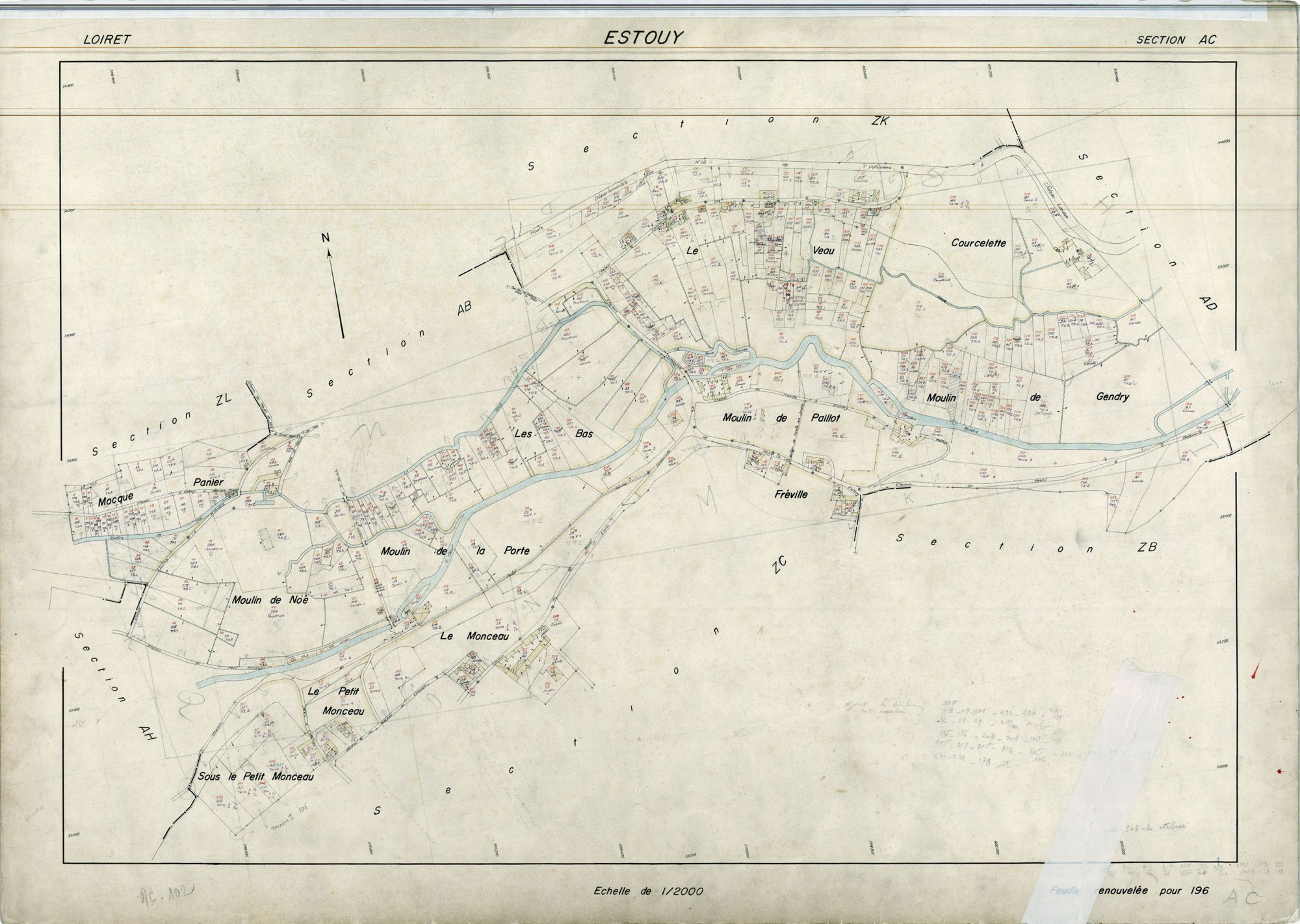 Estouy - Sections